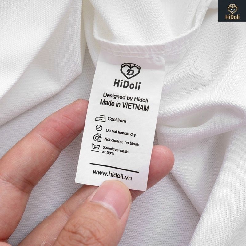 ANA75 - ÁO POLO NAM PHỐI MÀU TRẮNG DƯỚI THÊU HIDOLI