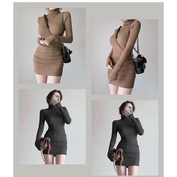 Váy Len Suông Nữ Lokosa Đầm Công Sở Dài Body Thiết Kế Cổ Tròn Hàn Quốc Đi  Dự Tiệc Cao Cấp Sang Trọng Mùa Thu Đông Vd014 giá rẻ nhất tháng 3/2024
