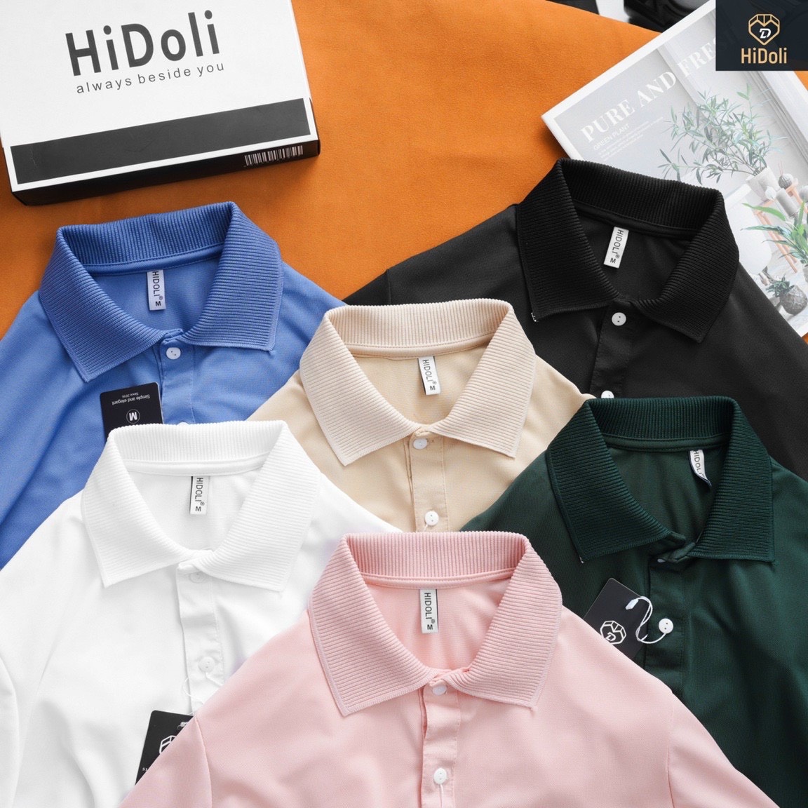 ANA103 - ÁO POLO NAM TRƠN HIDOLI CỔ DỆT 6M