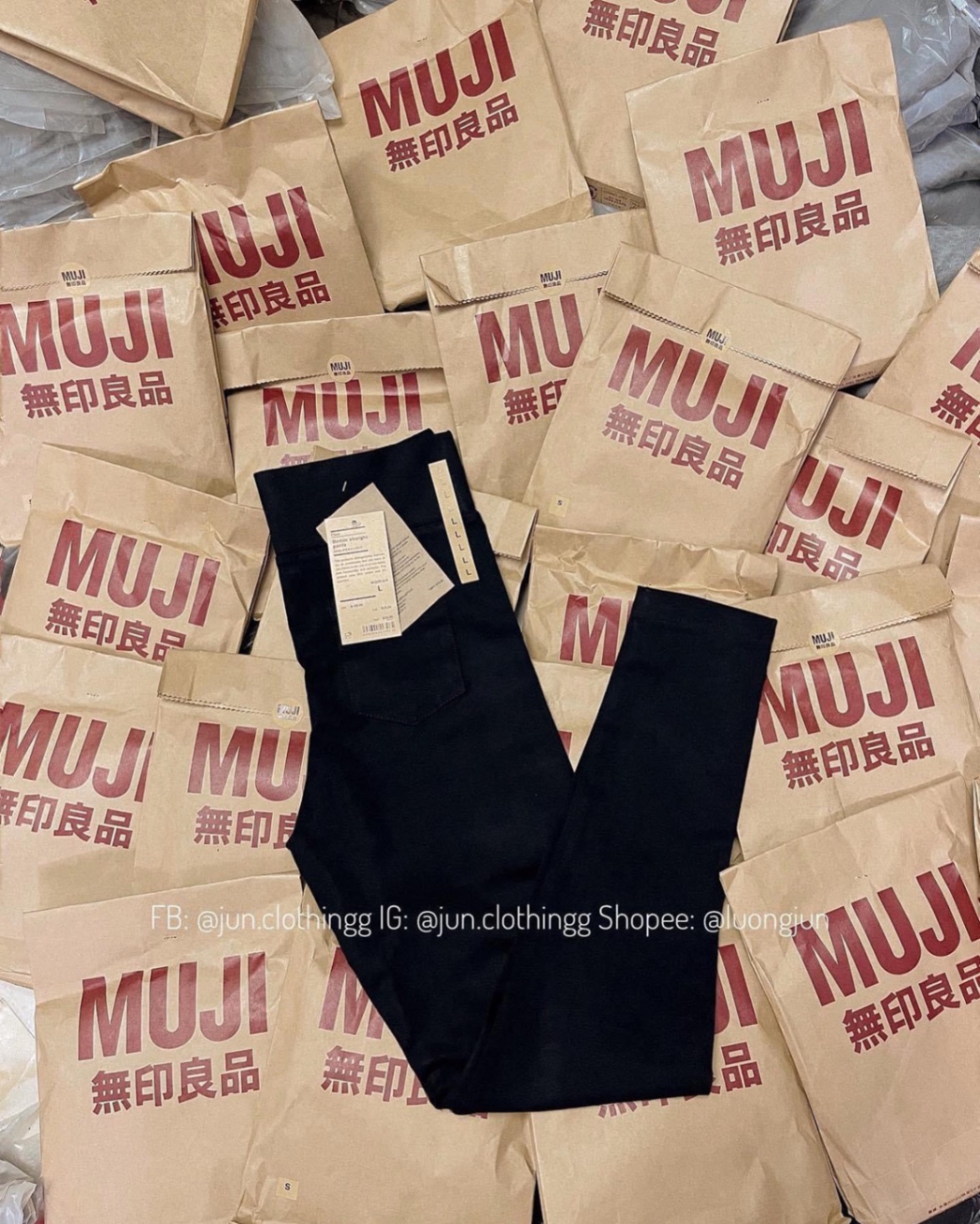 QNU385 - QUẦN LEGGING MUJI DƯ XỊN CHUẨN TÚI TEM MÁC