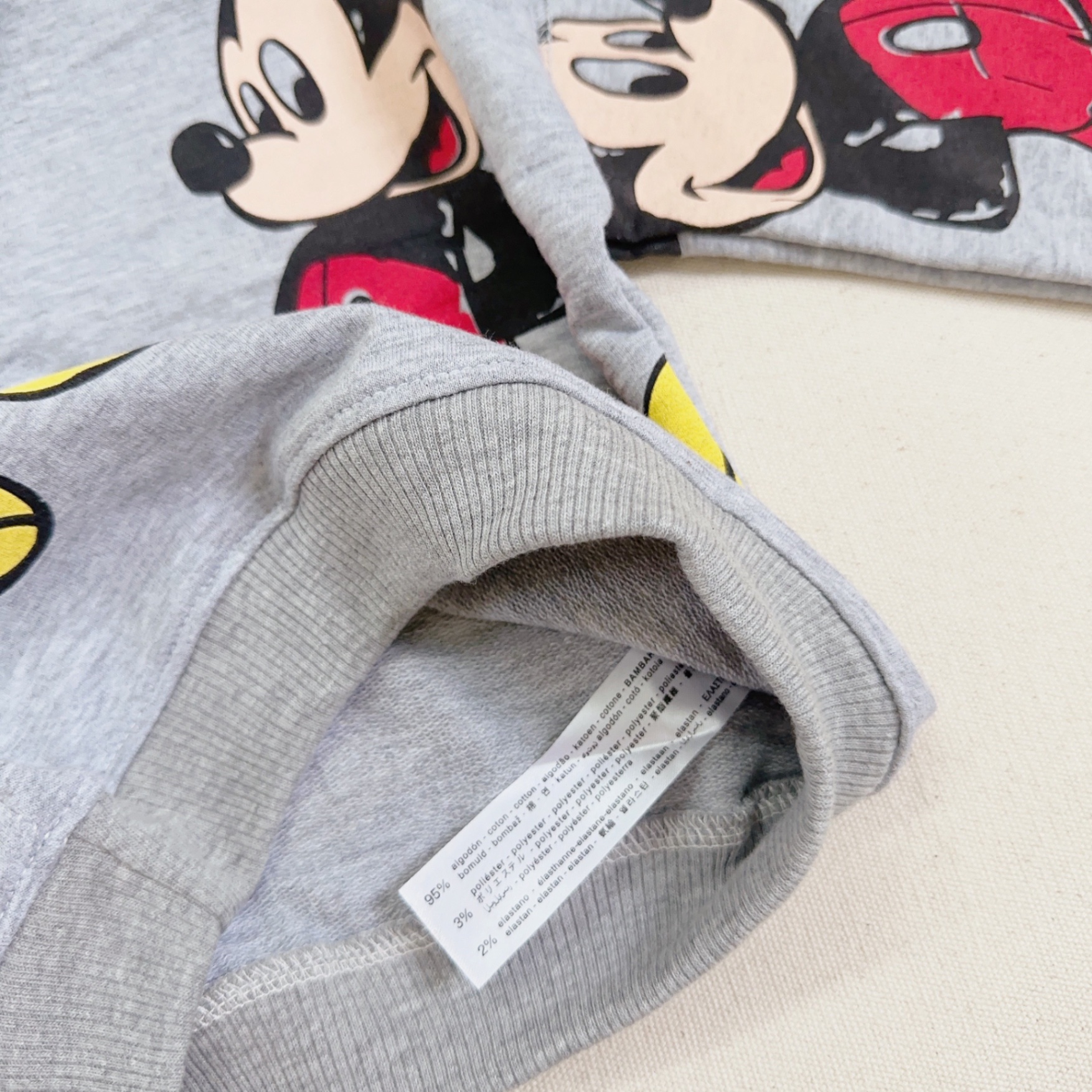 T837 - BỘ NỈ DƯ MỀM BÉ TRAI MICKEY ĐỎ TO