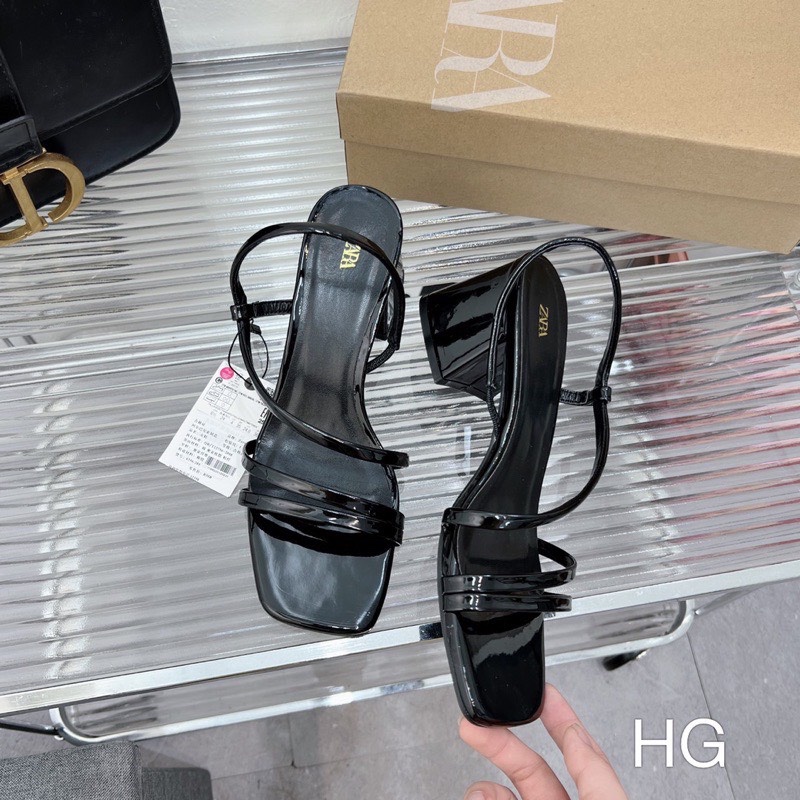 PK183 - GIÀY SANDAL ZARA CAO GÓT CHÉO FULLBOX