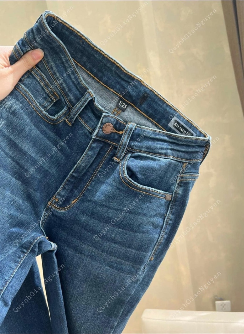 QNU395 - QUẦN JEANS NỮ CẠP CAO BOY GIÃN M006