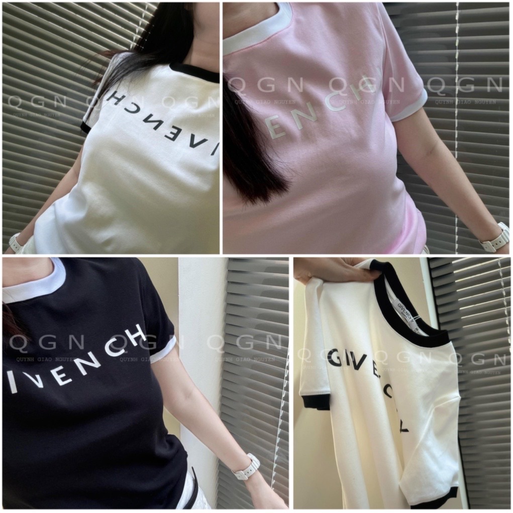 ANU766 - ÁO PHÔNG NỮ CỔ VIỀN GIVENCHY 3M