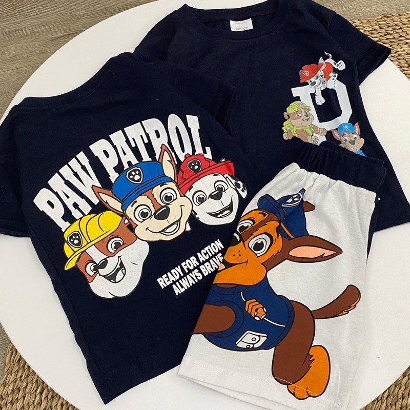 T999 - BỘ BÉ TRAI CHÓ PAW THAN PHỐI TRẮNG