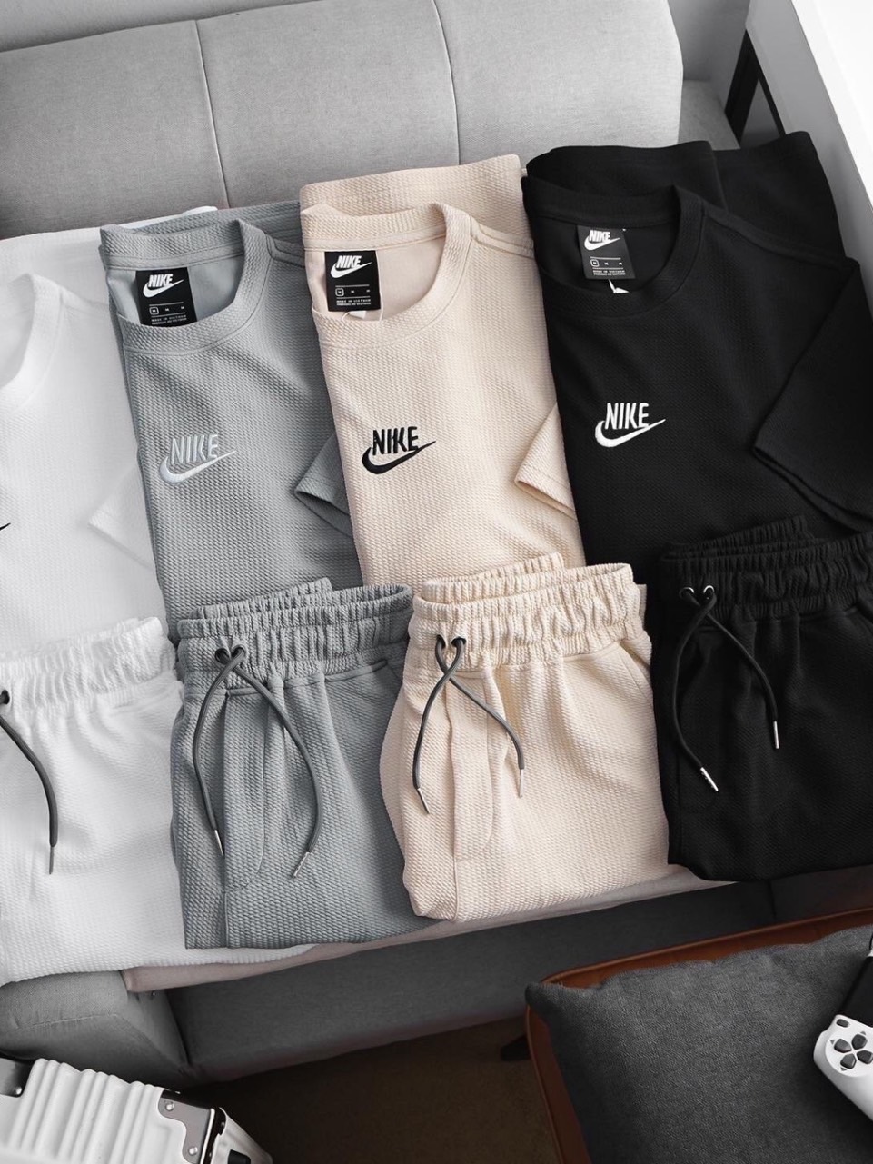 B213 - BỘ ĐÙI NAM XỐP NIKE CỔ TRÒN 4M