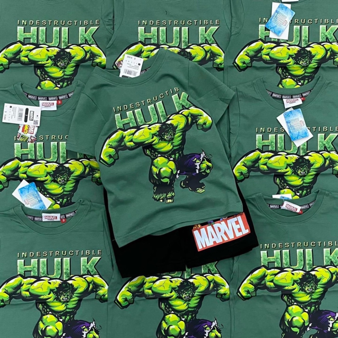 T043 - BỘ ĐÙI BÉ TRAI SIÊU NHÂN HULK XANH