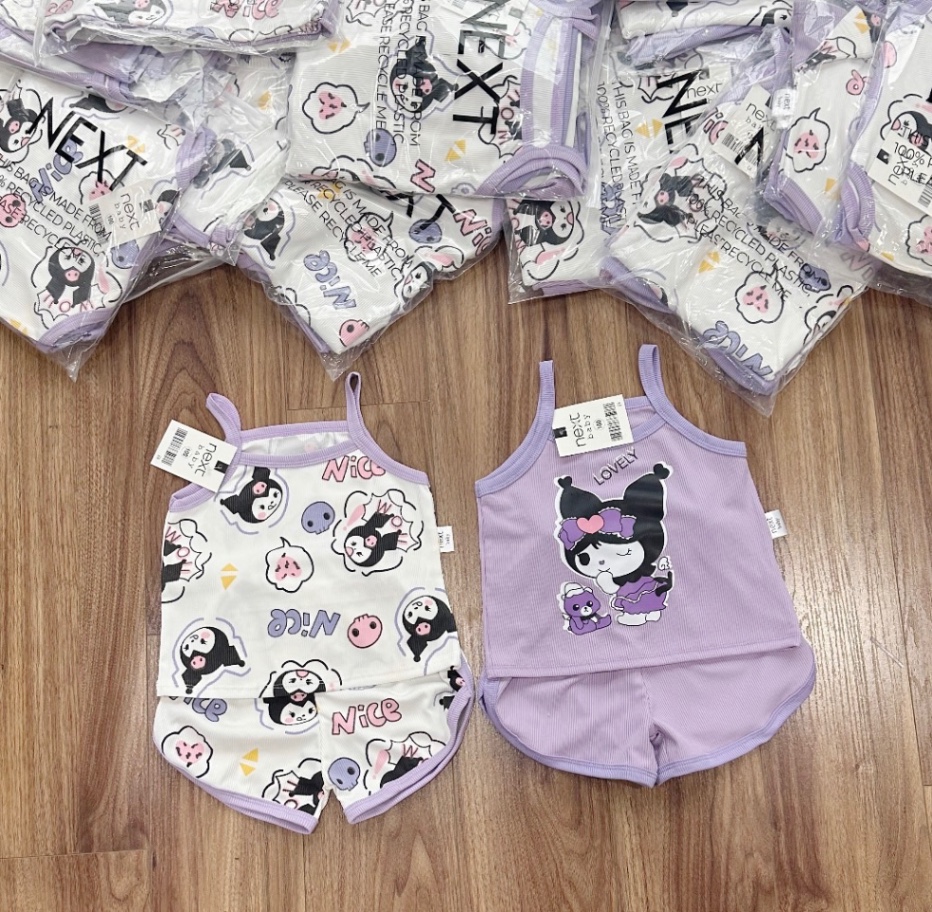 G019 - SET 2 BỘ BÉ GÁI 2S KUROMI LEN TĂM NICE