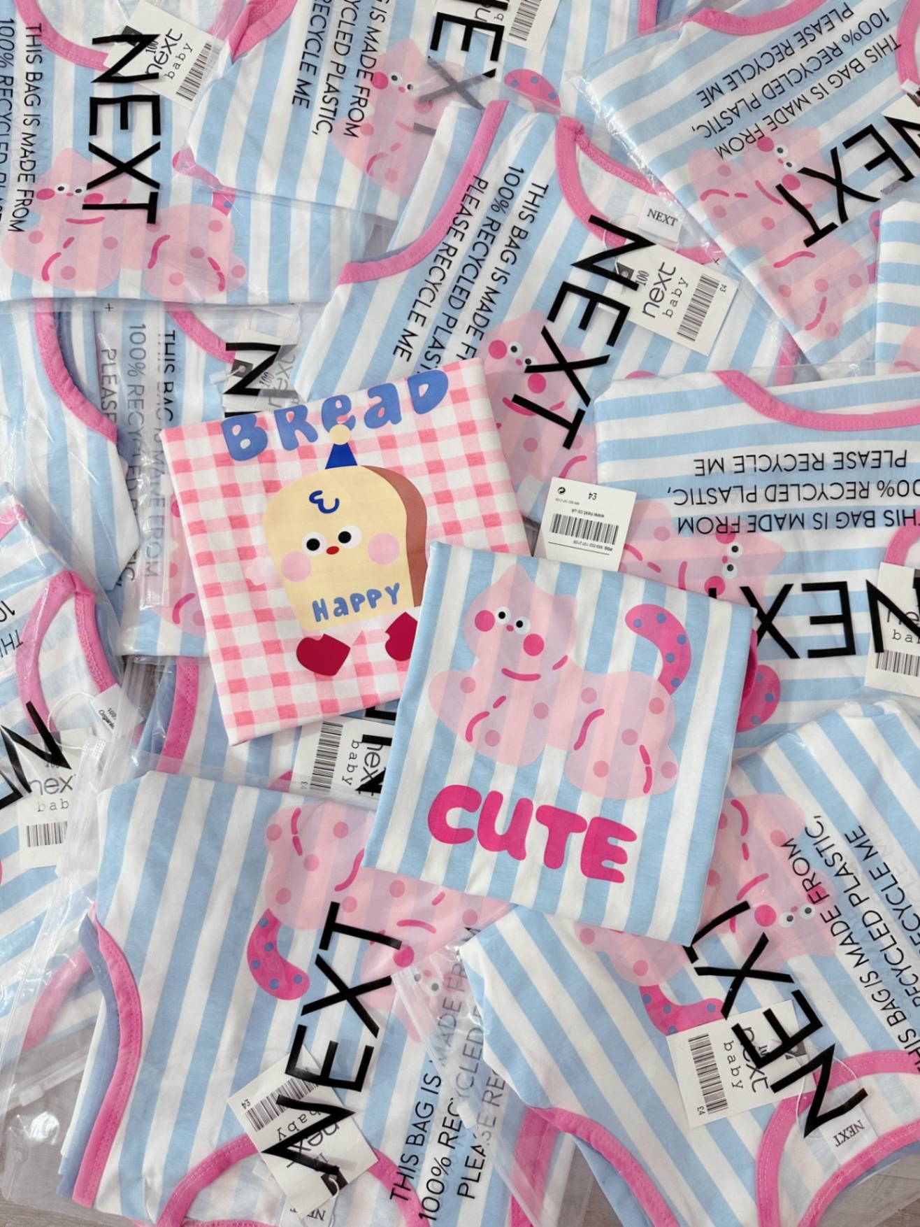 VB450 - SET 2 VÁY BÉ GÁI SÁT NÁCH KẺ HỒNG XANH CUTE