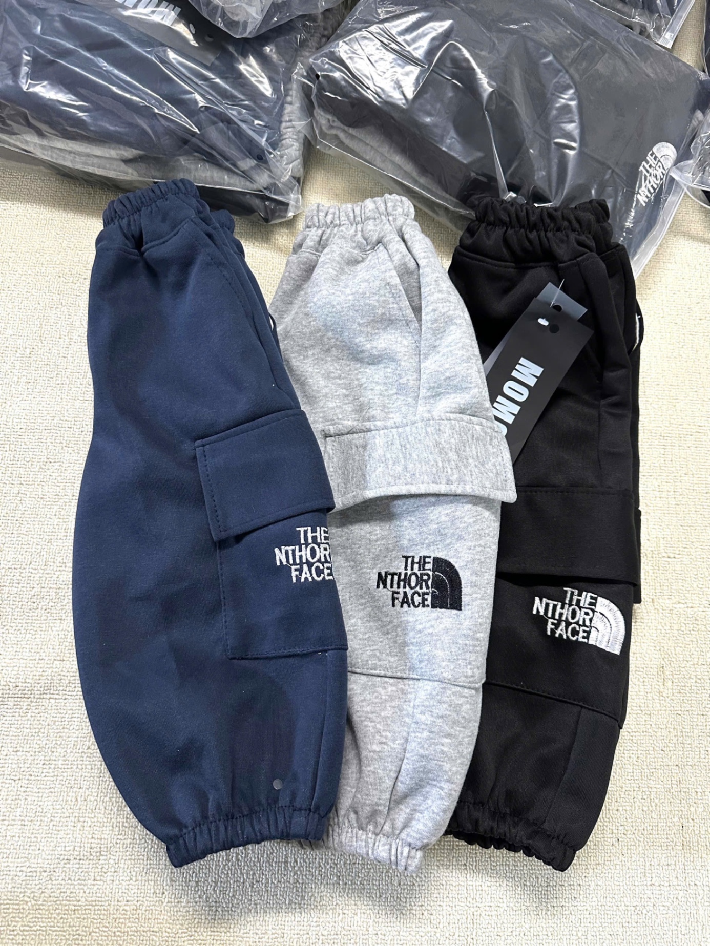 QB247 - SET 3 QUẦN NỈ HAIDA THE NORTH FACE đen ghi than