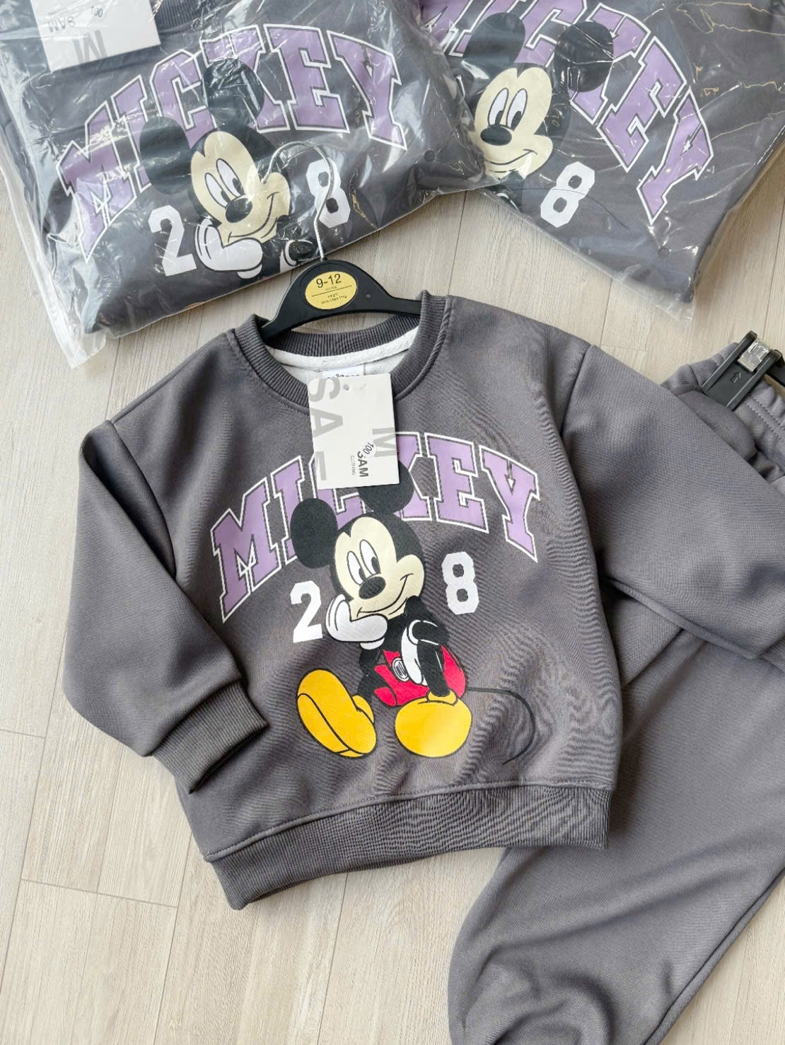 T212 - BỘ BÉ TRAI HAIDA XÁM MICKEY