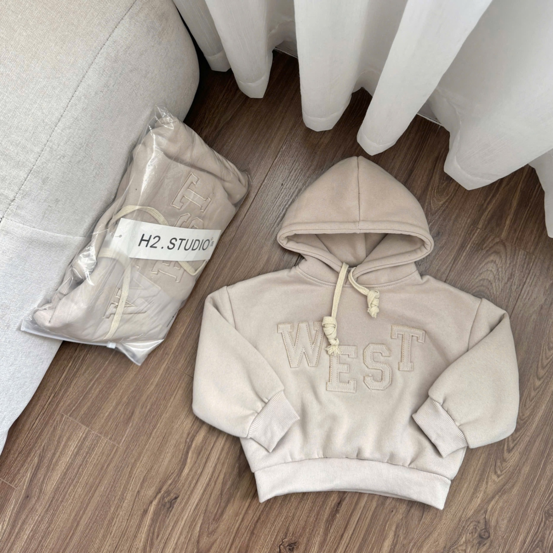 AB620 - ÁO NỈ DƯ HOODIE MŨ CHO BÉ WEST