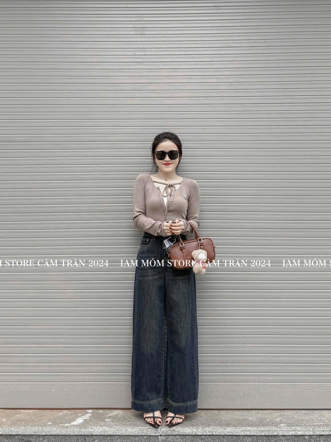 QNU533 - QUẦN JEANS SUÔNG XANH GẤU TO