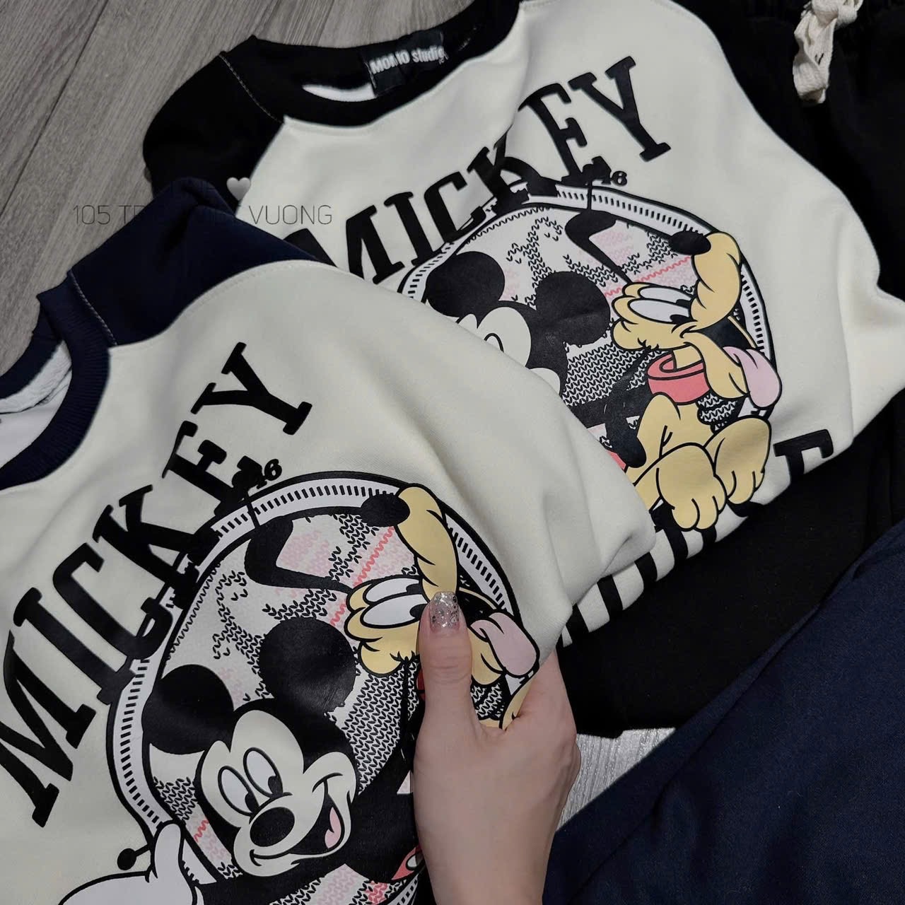 S773 - BỘ NỮ HAIDA MICKEY BE PHỐI MÀU TAY