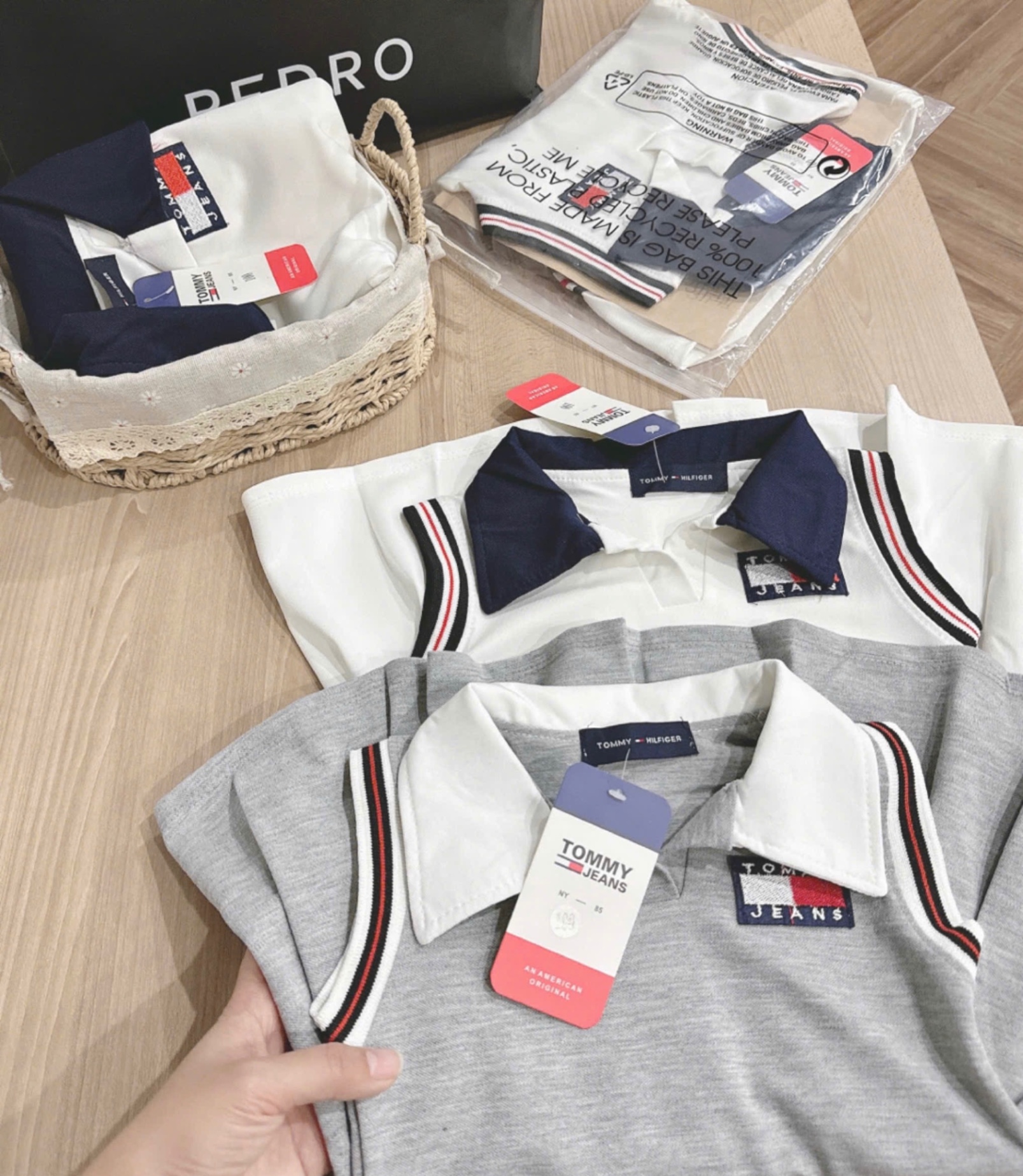 VB479 - VÁY BÉ GÁI POLO TOMMY SÁT NÁCH