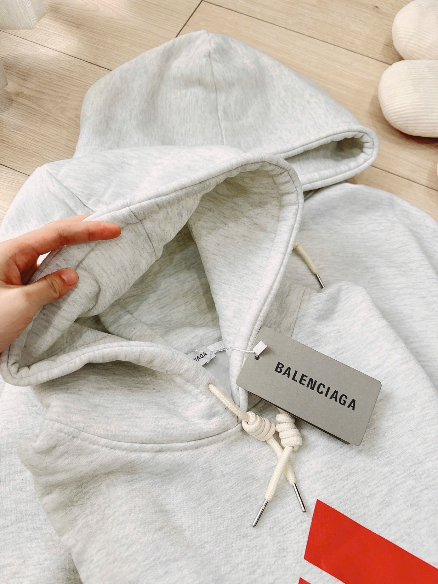 ANU707 - ÁO NỈ NỮ HOODIE MŨ DAS balenciaga