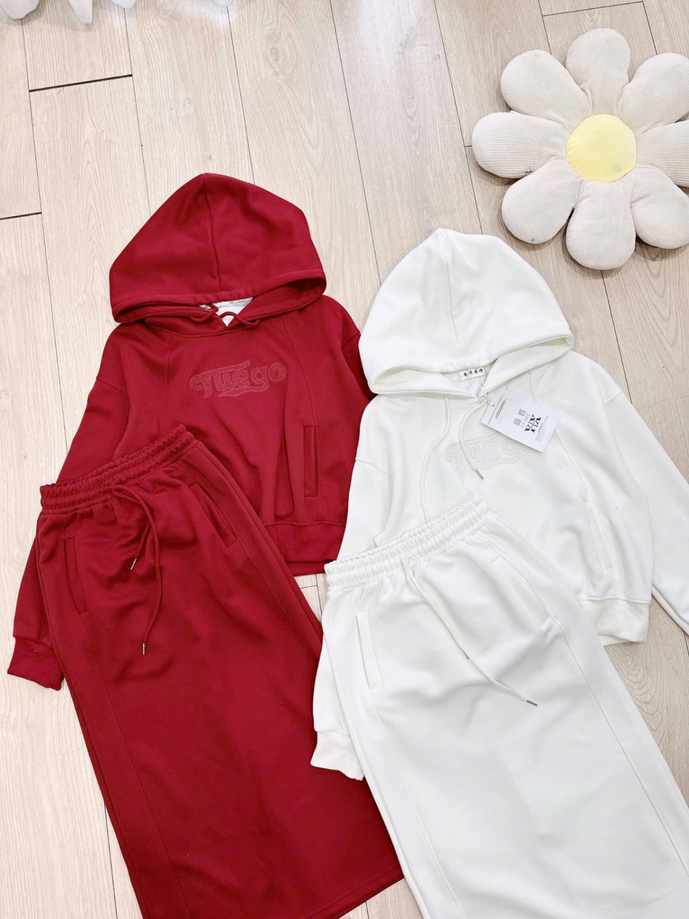 S790 - BỘ NỈ HOODIE MŨ Tuego CVAY DÀI