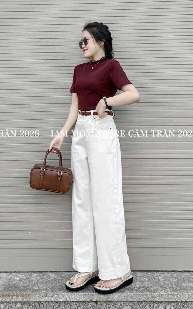 QNU536 - QUẦN JEANS SUÔNG MÁC DA M3094