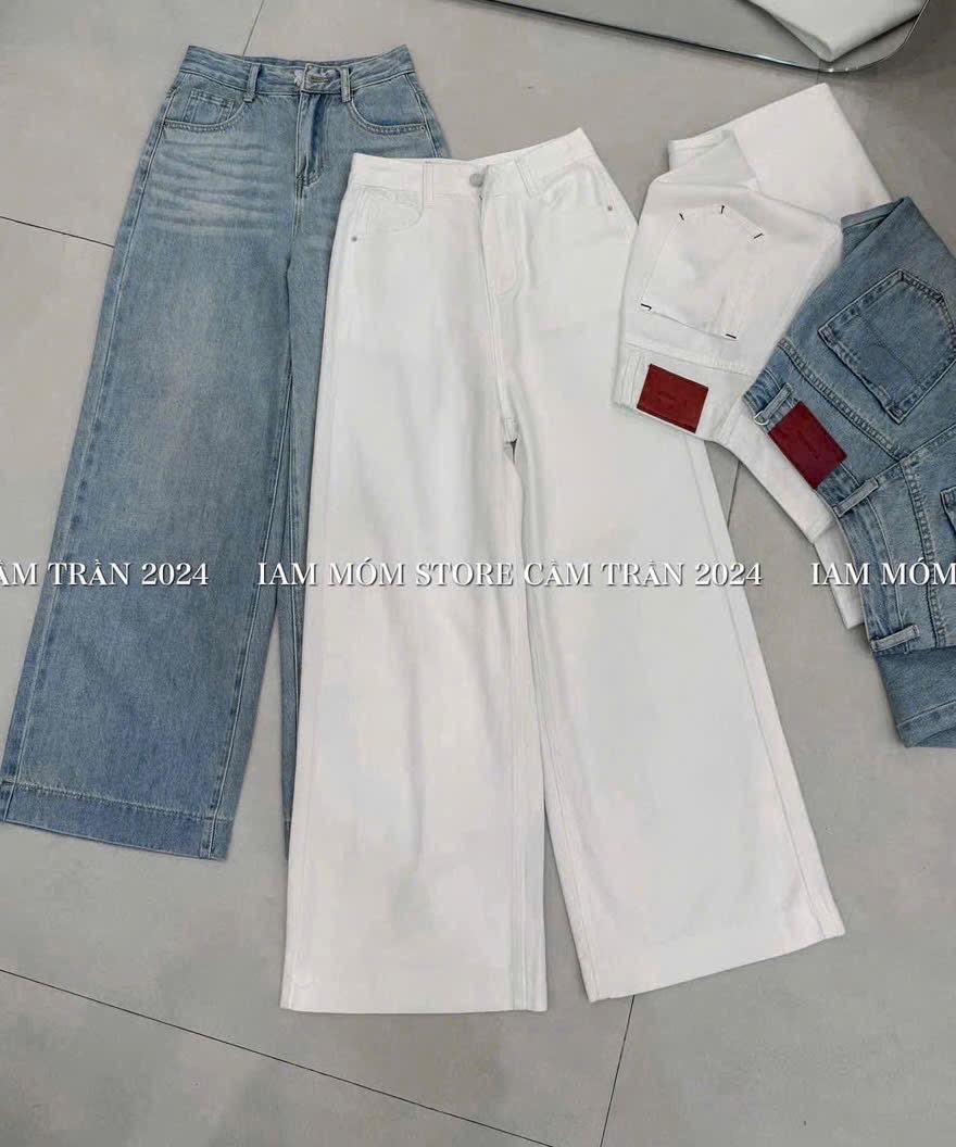 QNU536 - QUẦN JEANS SUÔNG MÁC DA M3094