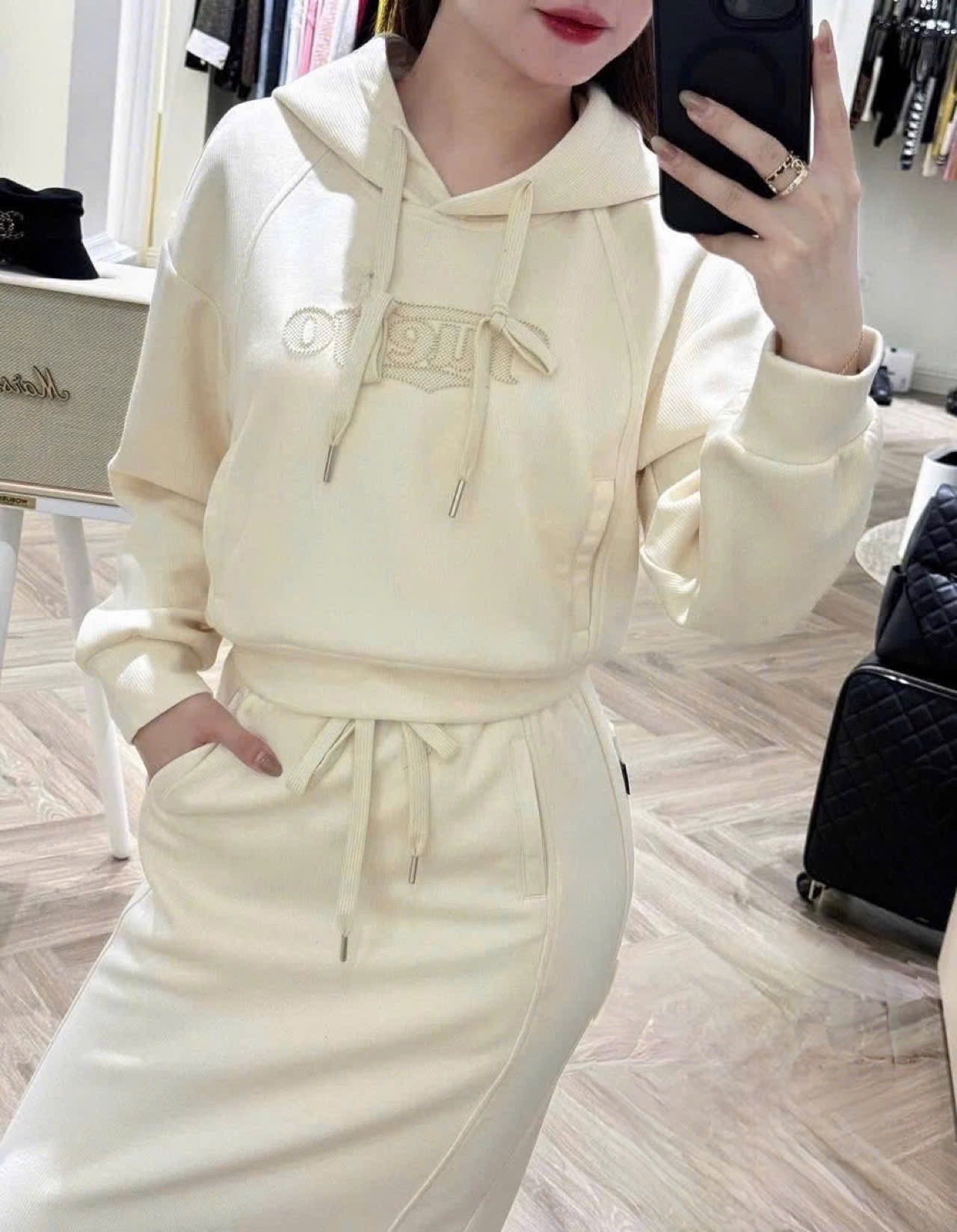 S790 - BỘ NỈ HOODIE MŨ Tuego CVAY DÀI