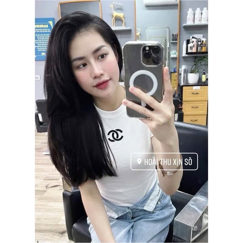 ANU104 - SET 2 ÁO THUN NỮ CỘC ĐEN TRẮNG CHANEL