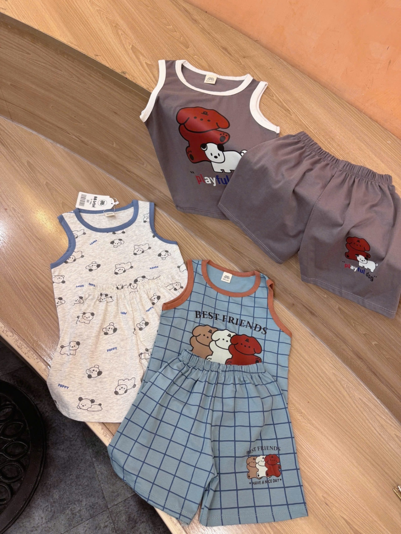 T517 - SET 3 BỘ ĐÙI BÉ TRAI BA LỖ BEST FRIEND