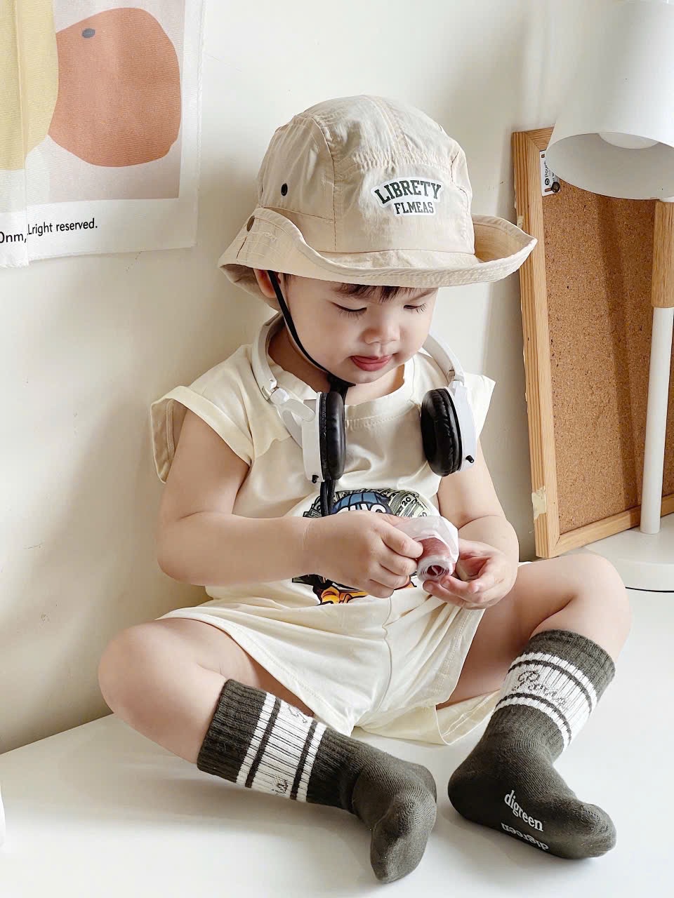 T568 - SET 2 BỘ ĐÙI BÉ TRAI BA LỖ LIFE xanh lá be