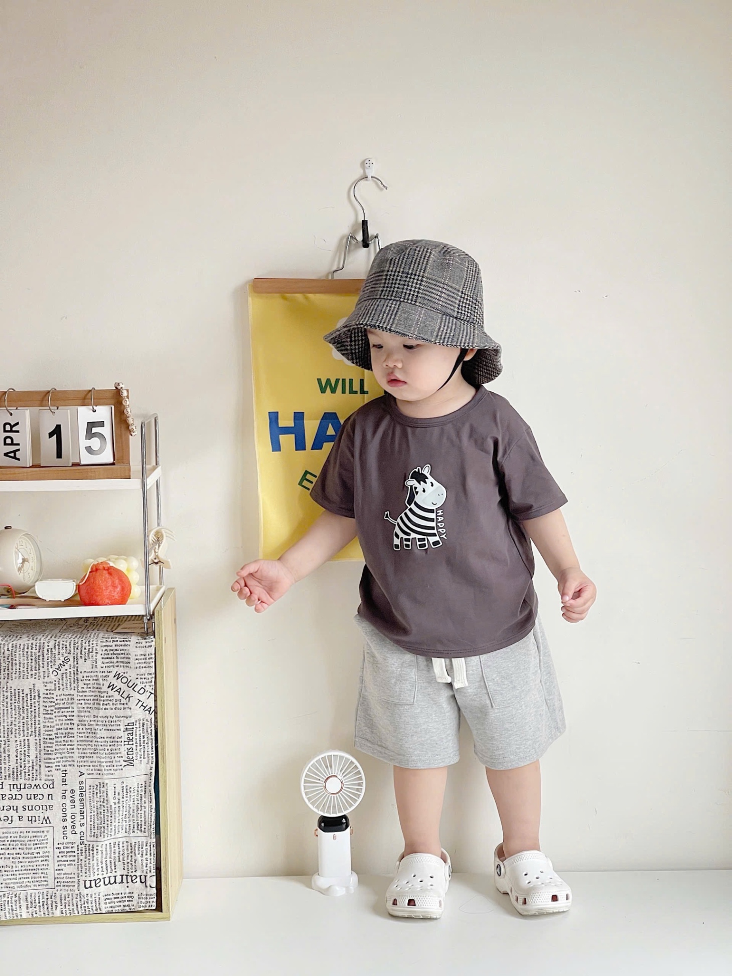 AB705 - SET 3 ÁO BÉ TRAI CỘC TAY NGỰA VẰN