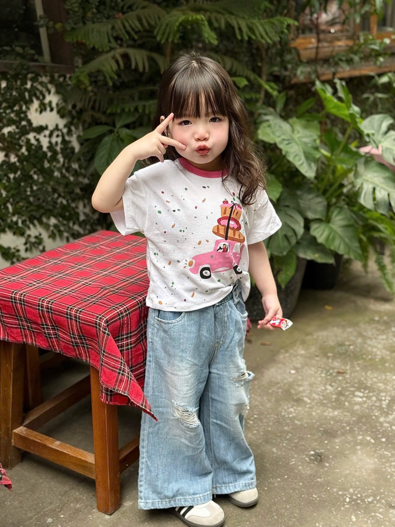 AB706 - SET 3 ÁO BÉ GÁI CỘC TRẮNG CỔ VIỀN miss you