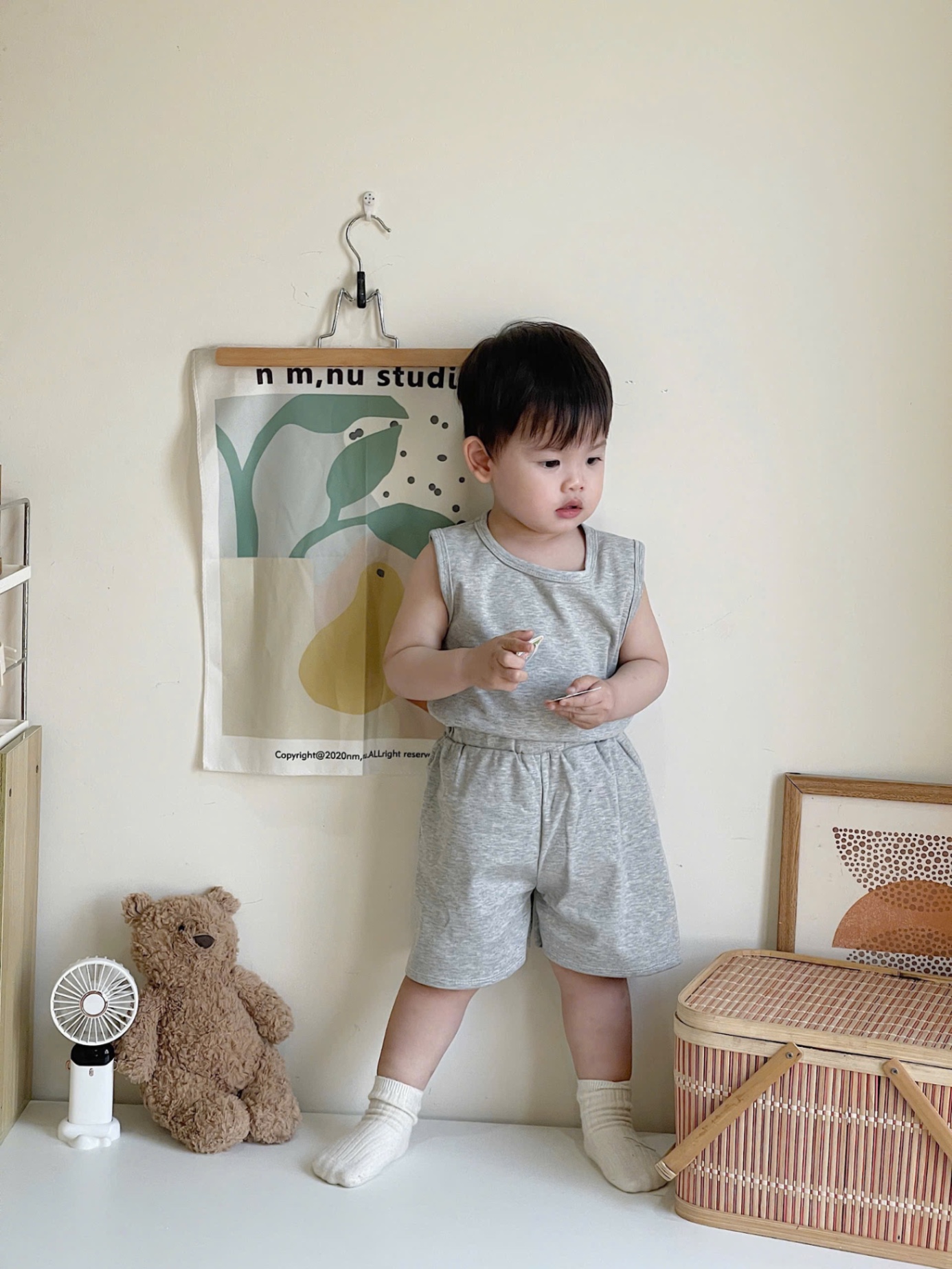 T572 - SET 3 BỘ ĐÙI BÉ TRAI BA LỖ đen nâu ghi