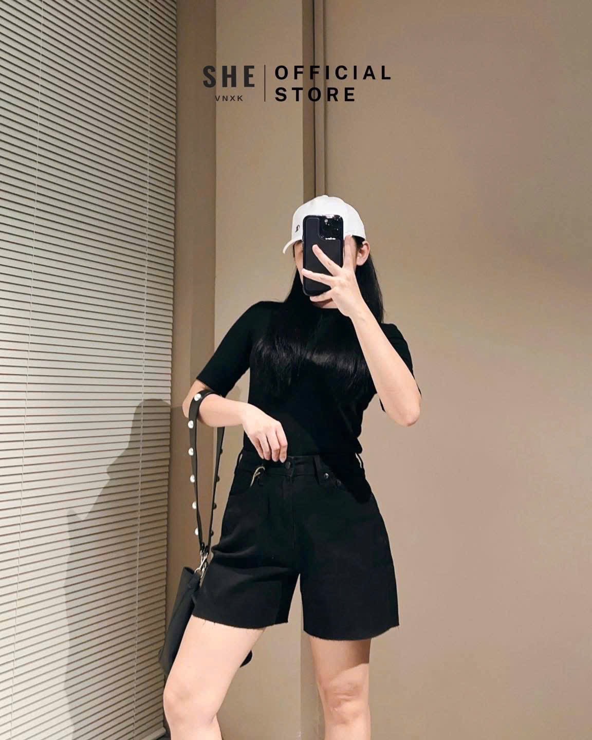 QNU577 - QUẦN SHORT JEANS NGỐ ĐEN LEVIS XUẤT DƯ