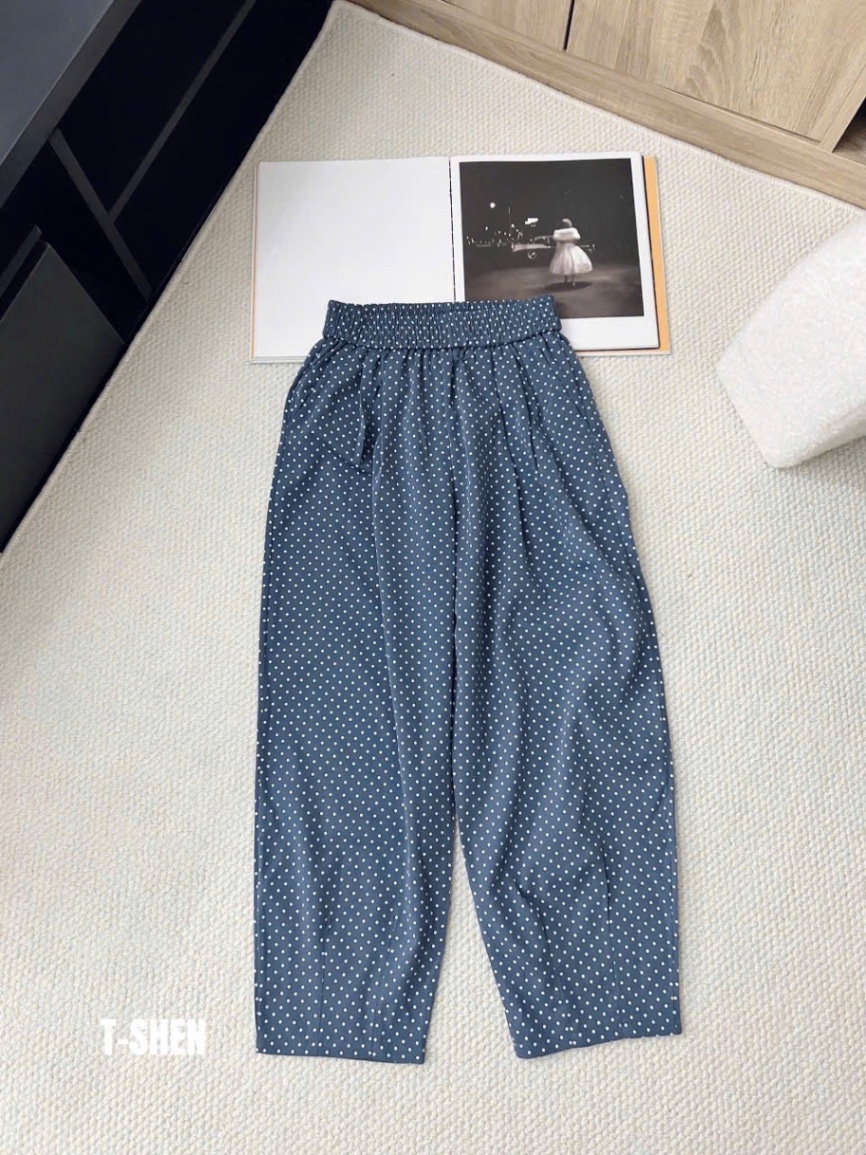QNU575 - QUẦN BAGGY CHẤM BI CẠP CHUN