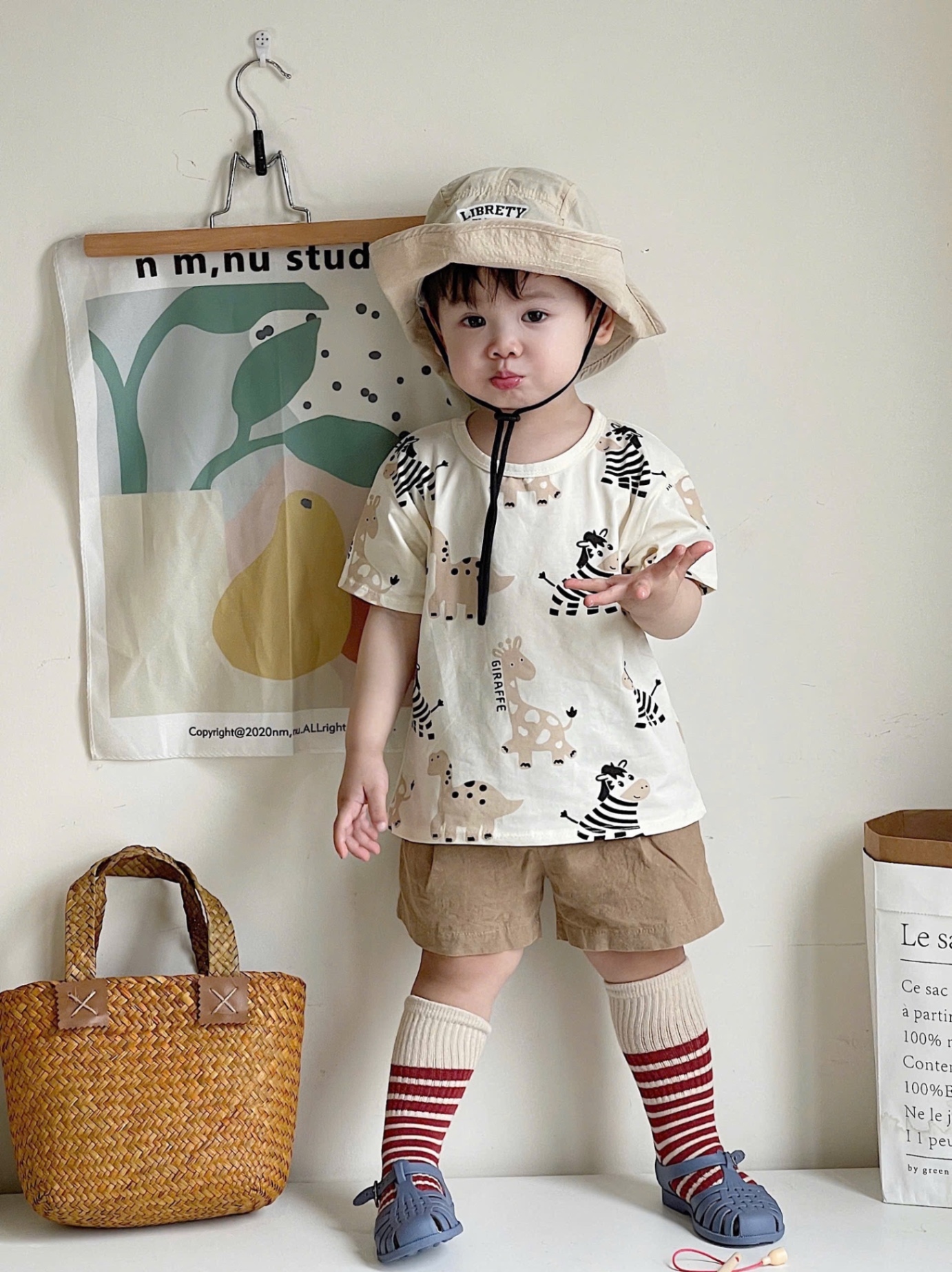 AB705 - SET 3 ÁO BÉ TRAI CỘC TAY NGỰA VẰN