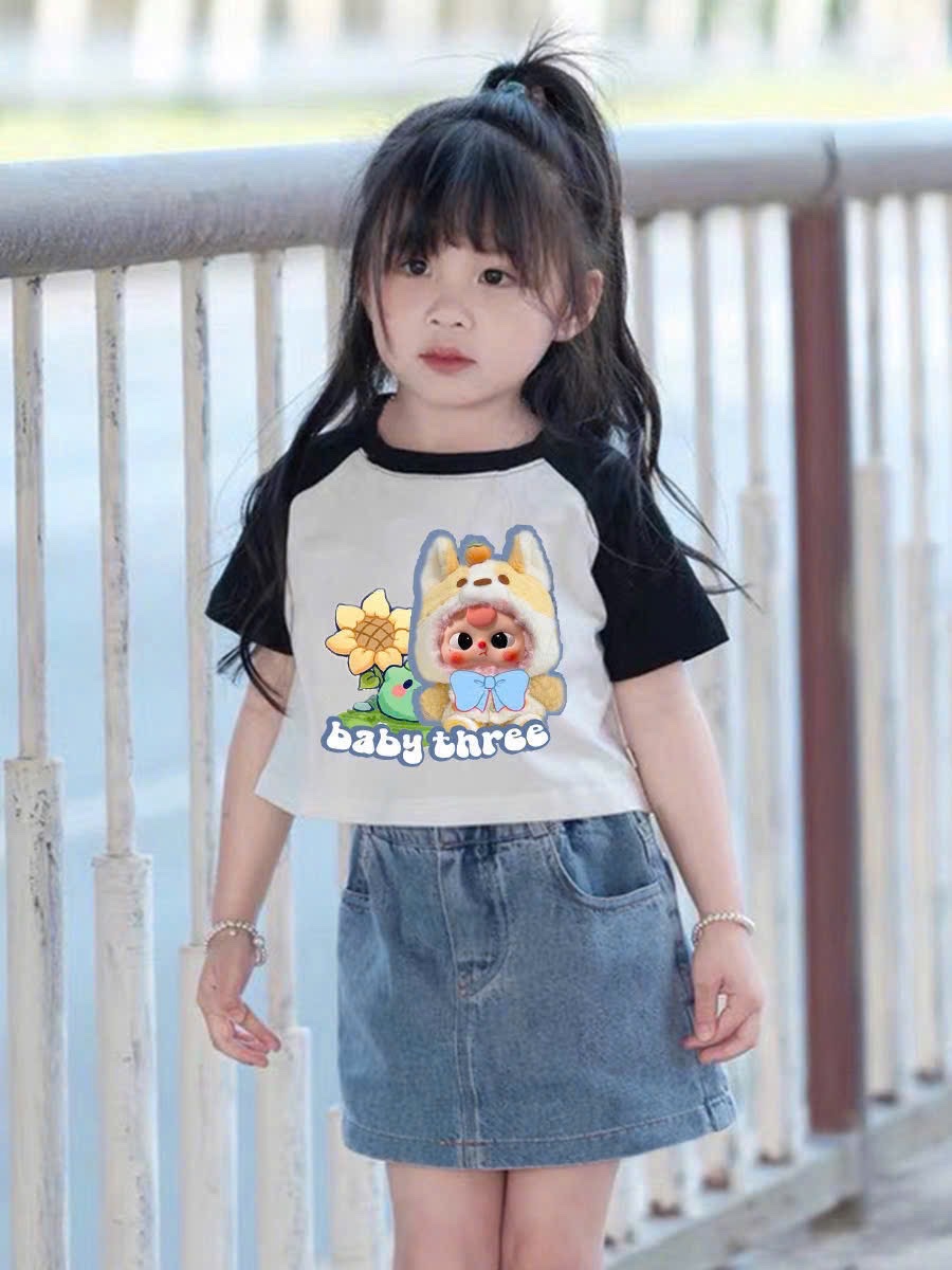 G539 - SET BÉ GÁI SIZE ĐẠI ÁO PHỐI BABY3 CVAY BÒ