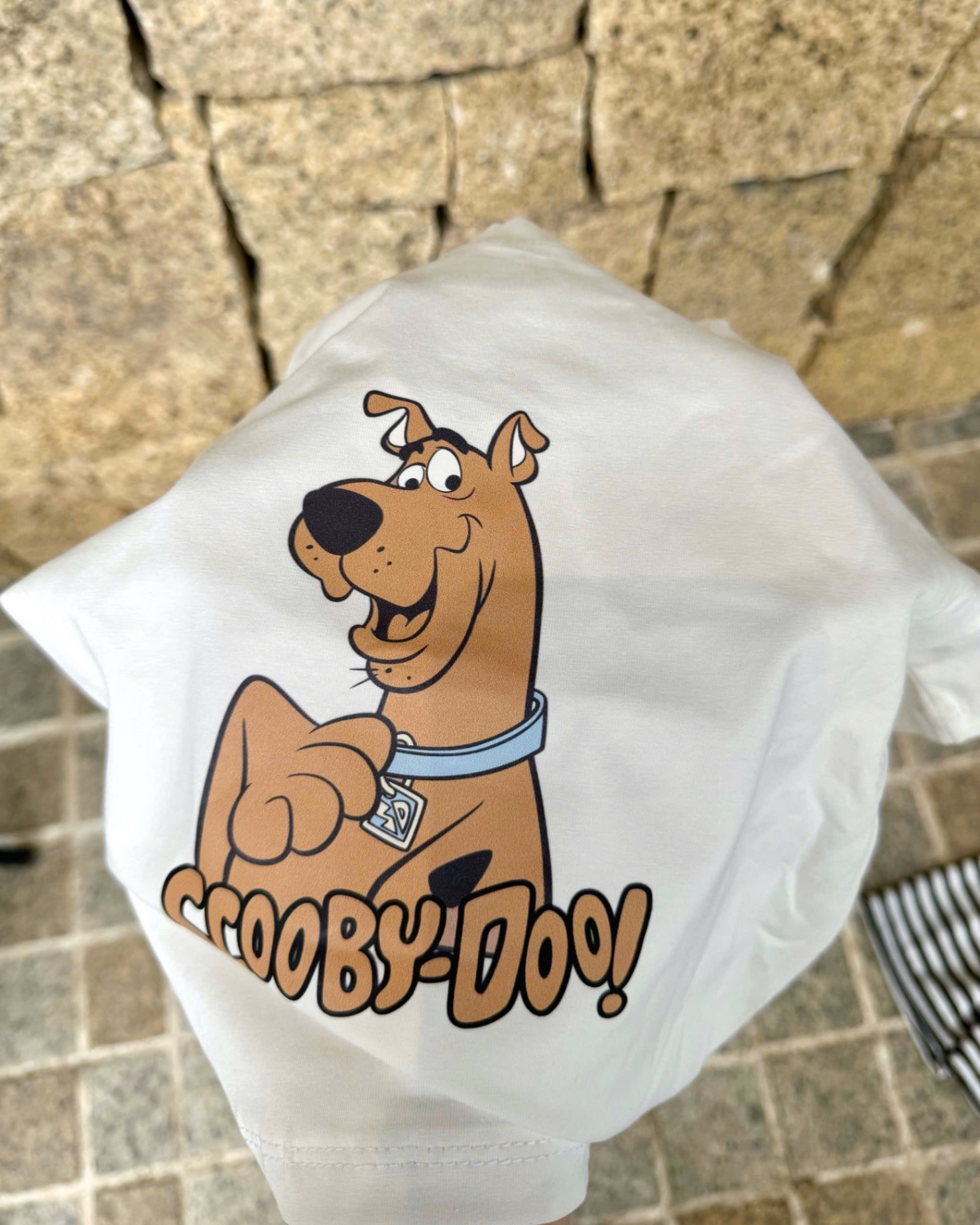 T575 - BỘ ĐÙI BÉ TRAI TRẮNG CHÓ SCOOPY DOO QUẦN KẺ