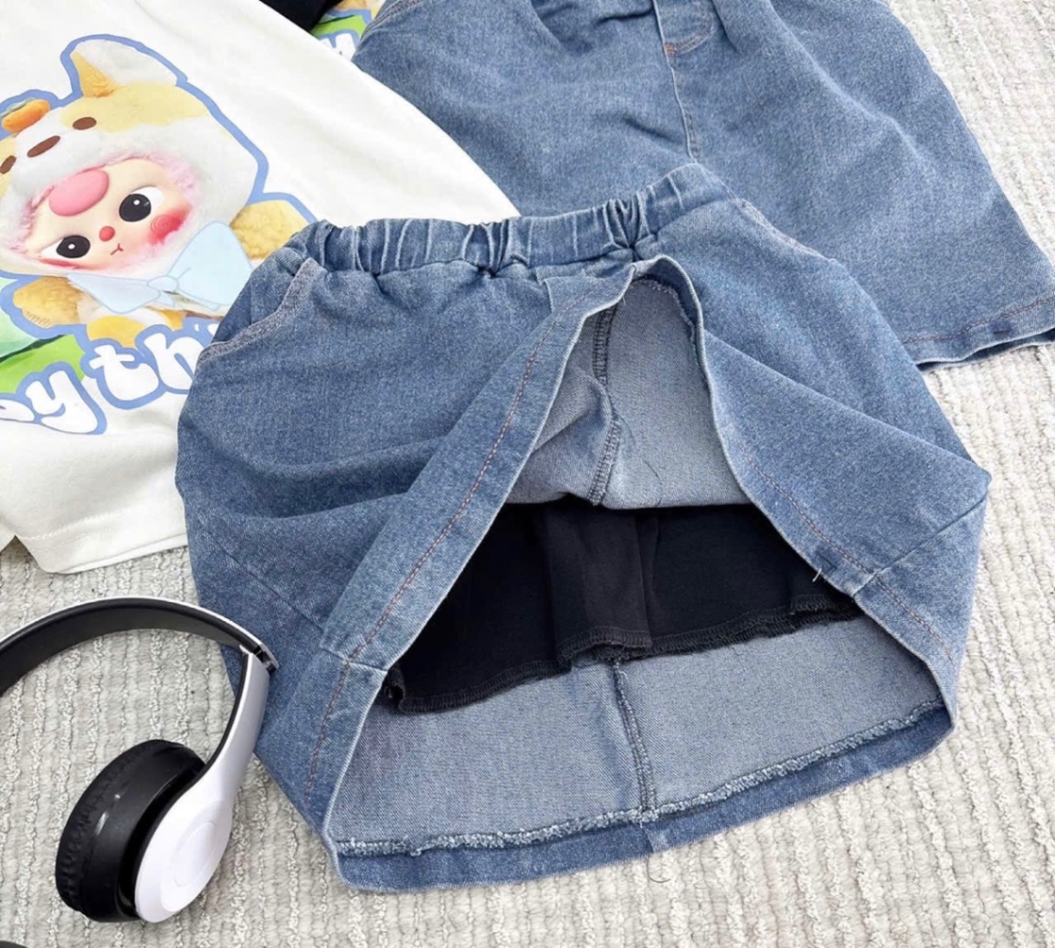 G539 - SET BÉ GÁI SIZE ĐẠI ÁO PHỐI BABY3 CVAY BÒ