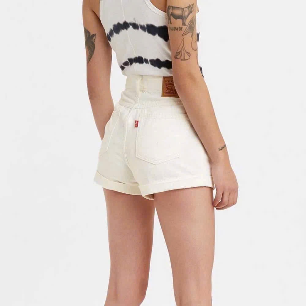 QNU576 - QUẦN SHORT JEANS TRẮNG LEVIS XUẤT DƯ