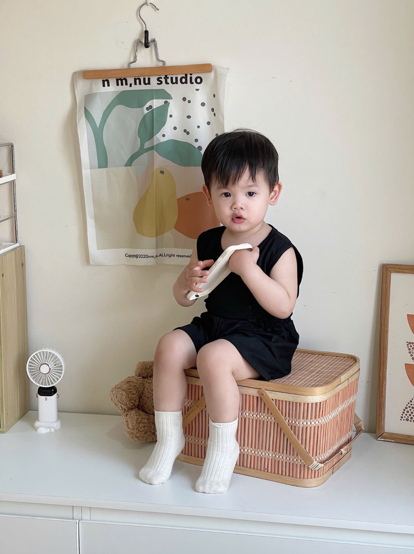 T572 - SET 3 BỘ ĐÙI BÉ TRAI BA LỖ đen nâu ghi