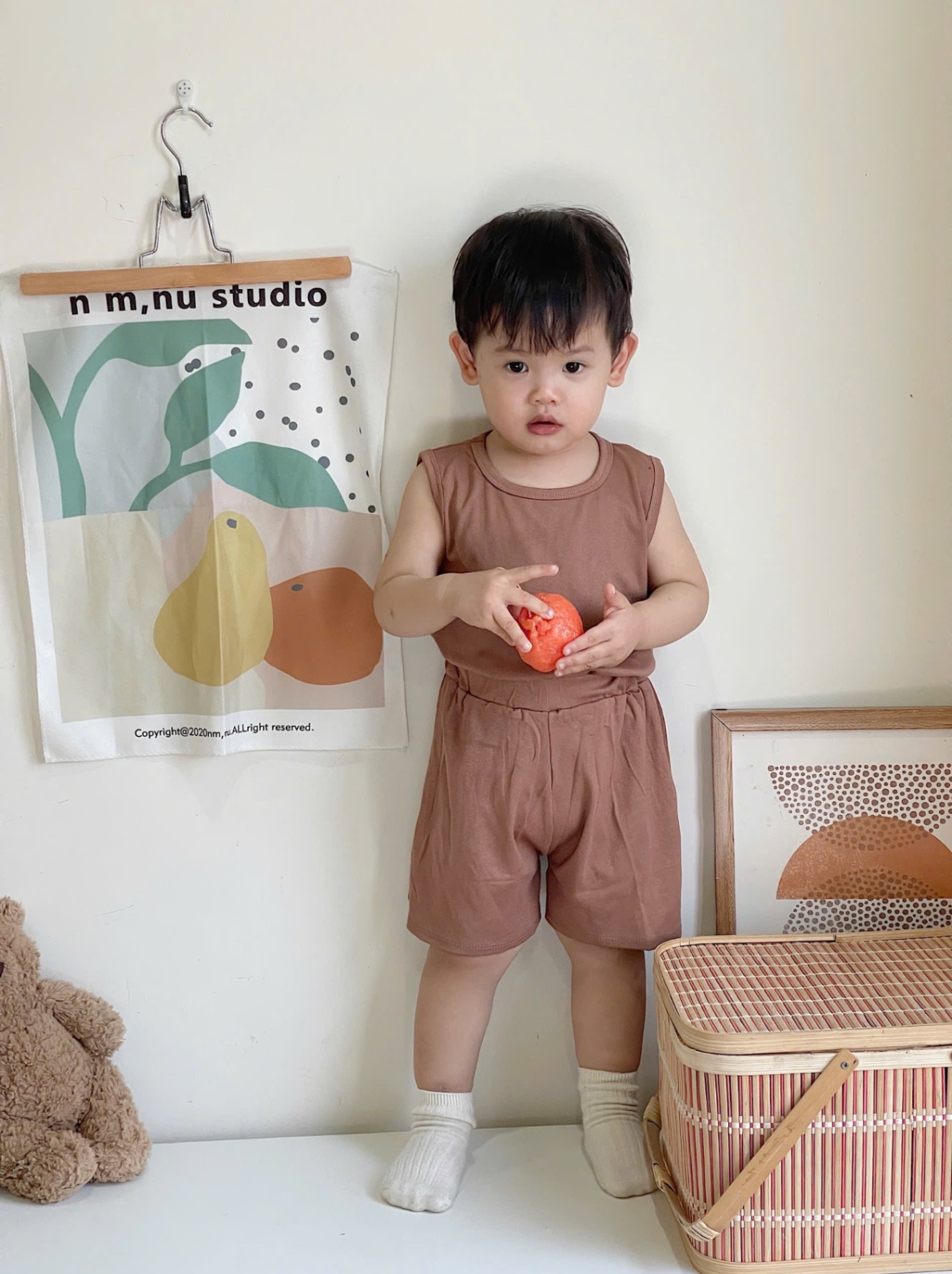 T572 - SET 3 BỘ ĐÙI BÉ TRAI BA LỖ đen nâu ghi