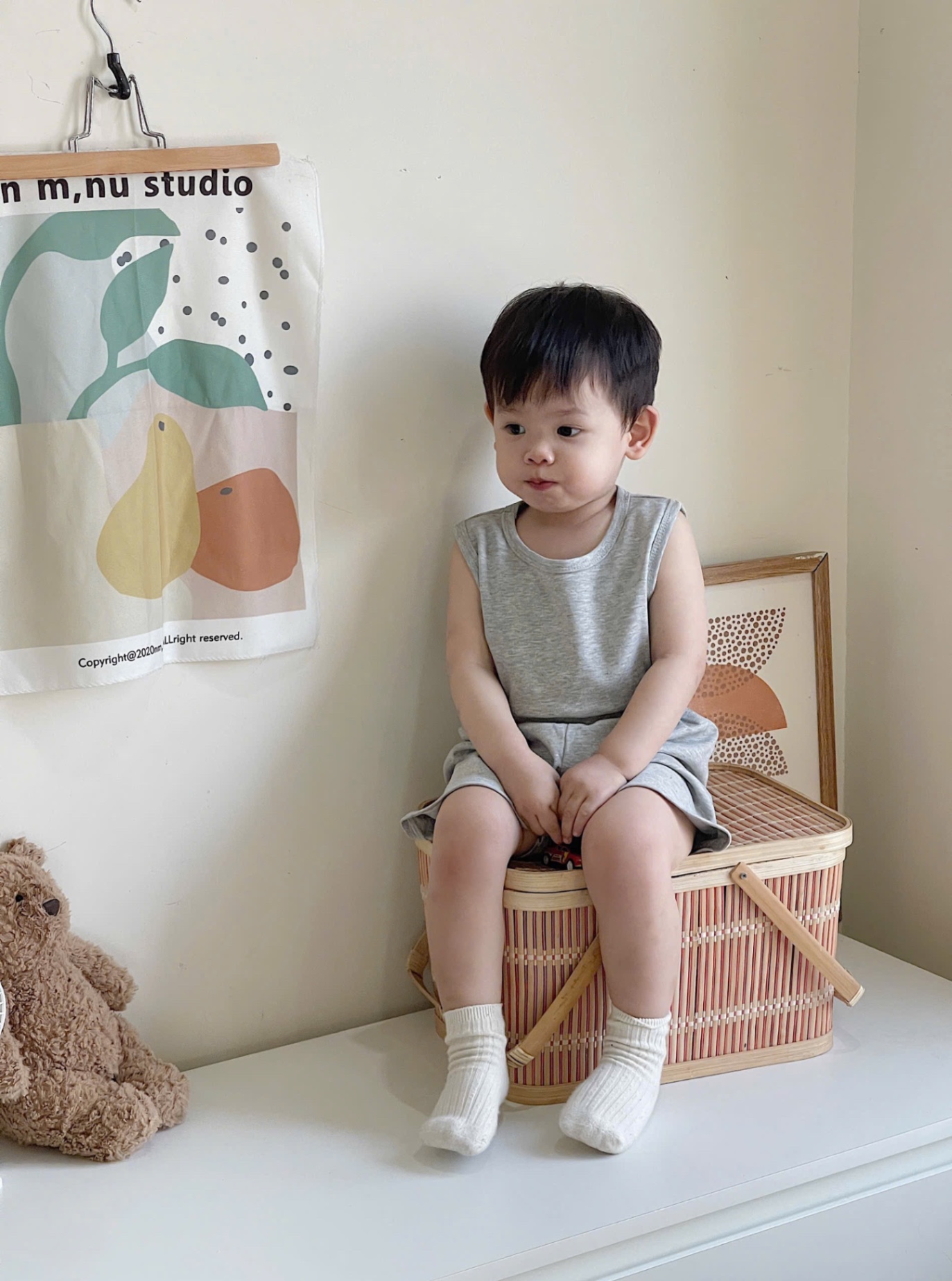 T572 - SET 3 BỘ ĐÙI BÉ TRAI BA LỖ đen nâu ghi