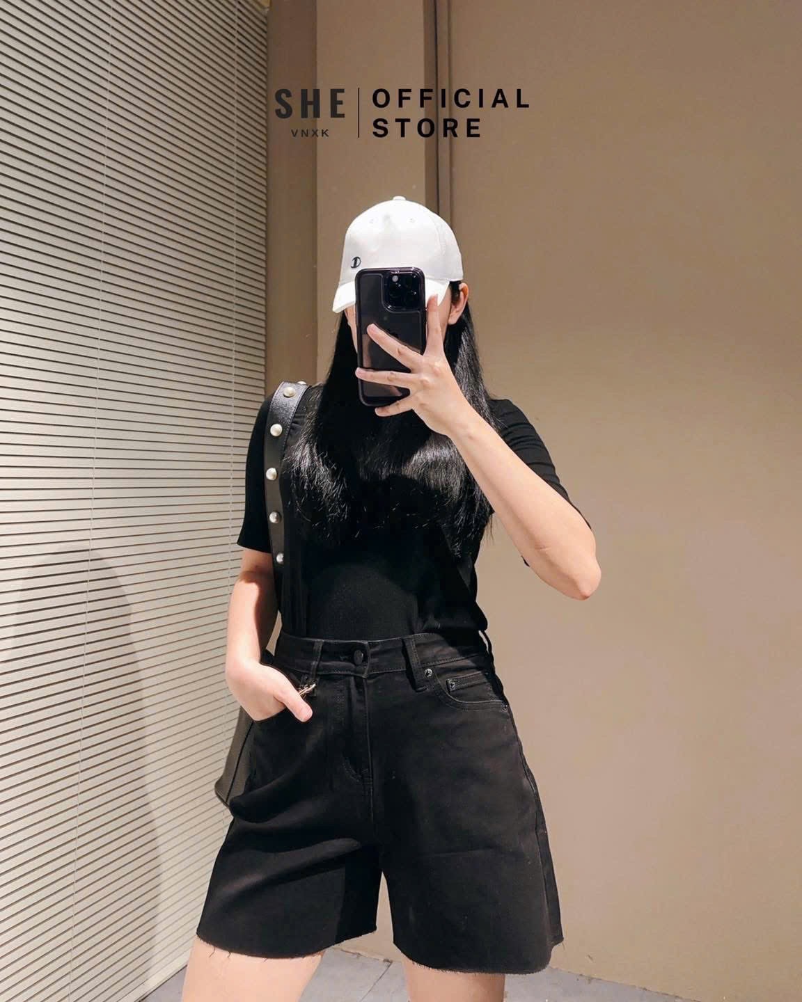 QNU577 - QUẦN SHORT JEANS NGỐ ĐEN LEVIS XUẤT DƯ