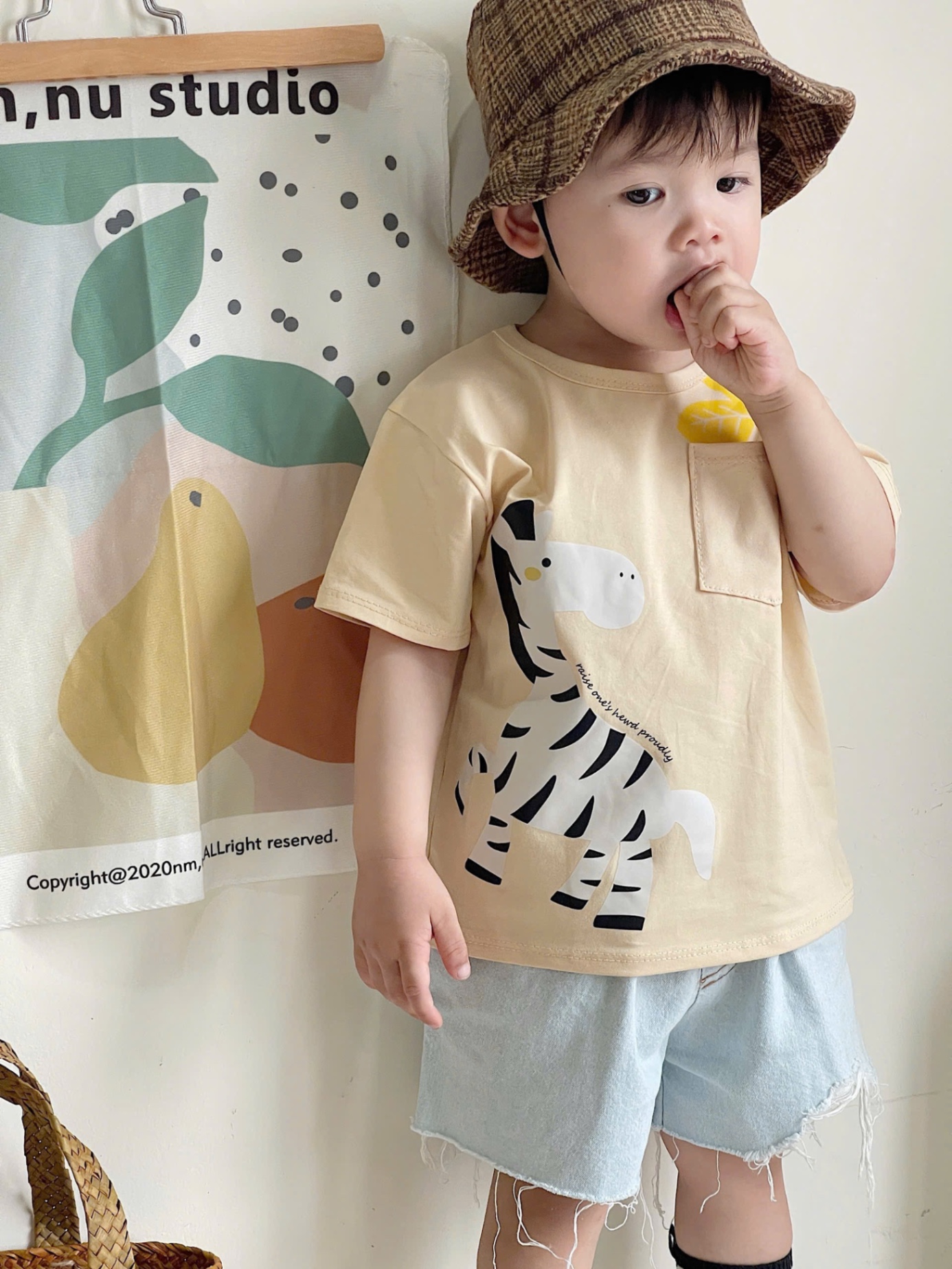AB705 - SET 3 ÁO BÉ TRAI CỘC TAY NGỰA VẰN