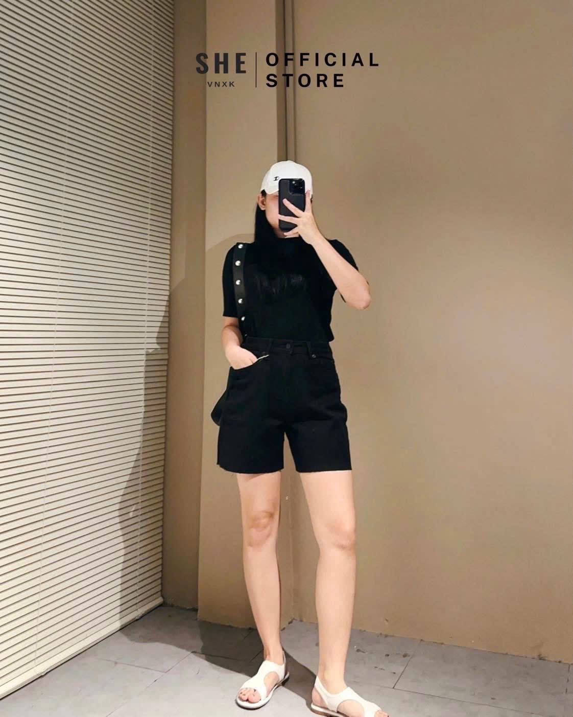 QNU577 - QUẦN SHORT JEANS NGỐ ĐEN LEVIS XUẤT DƯ
