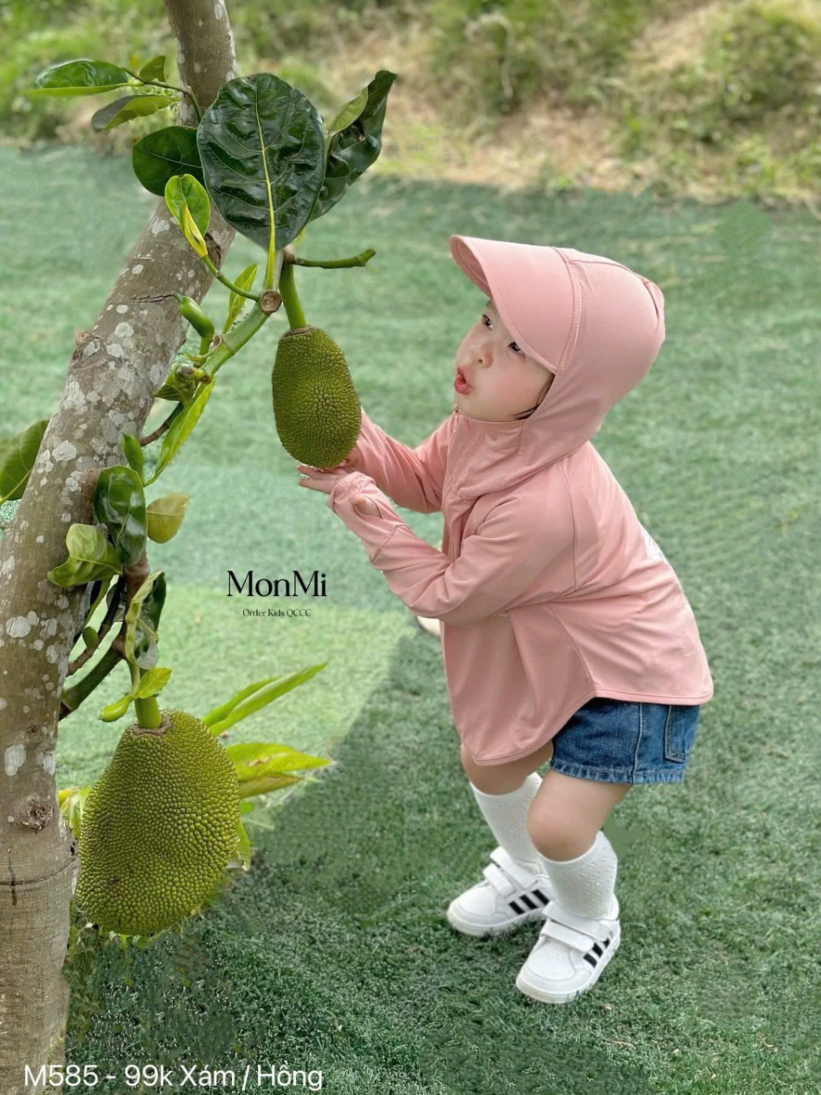 AB699 - ÁO CHỐNG NẮNG BÉ MÀU GHI HỒNG