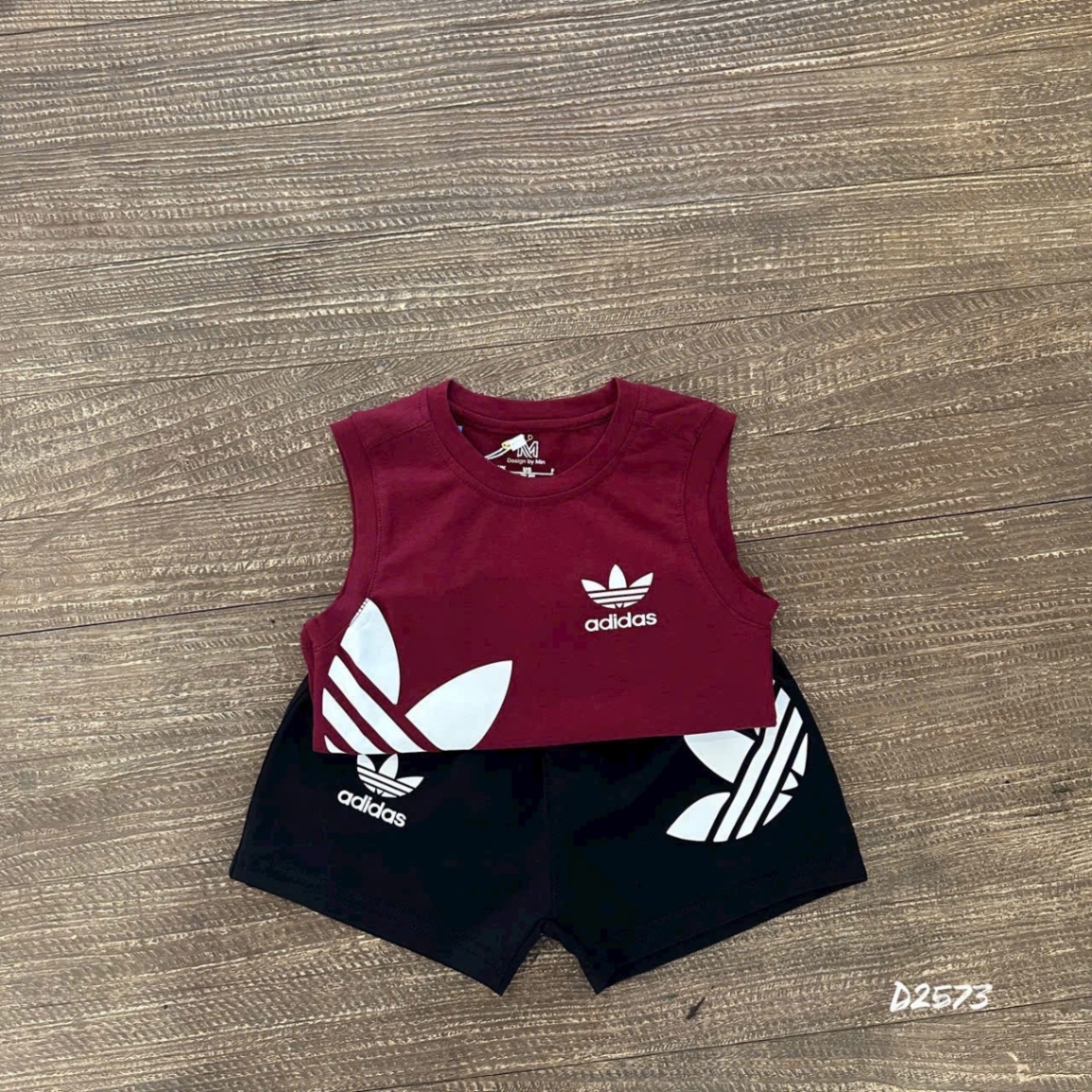 T599 - SET 2 BỘ ĐÙI BÉ TRAI BA LỖ DAS đỏ trắng