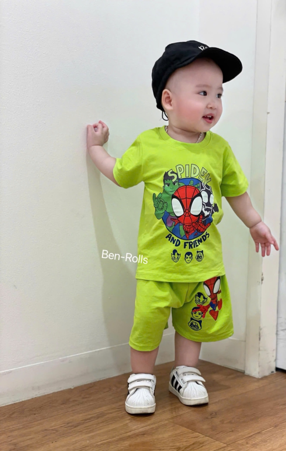 T604 - BỘ ĐÙI BÉ TRAI XANH CHUỐI NHỆN SPIDEY