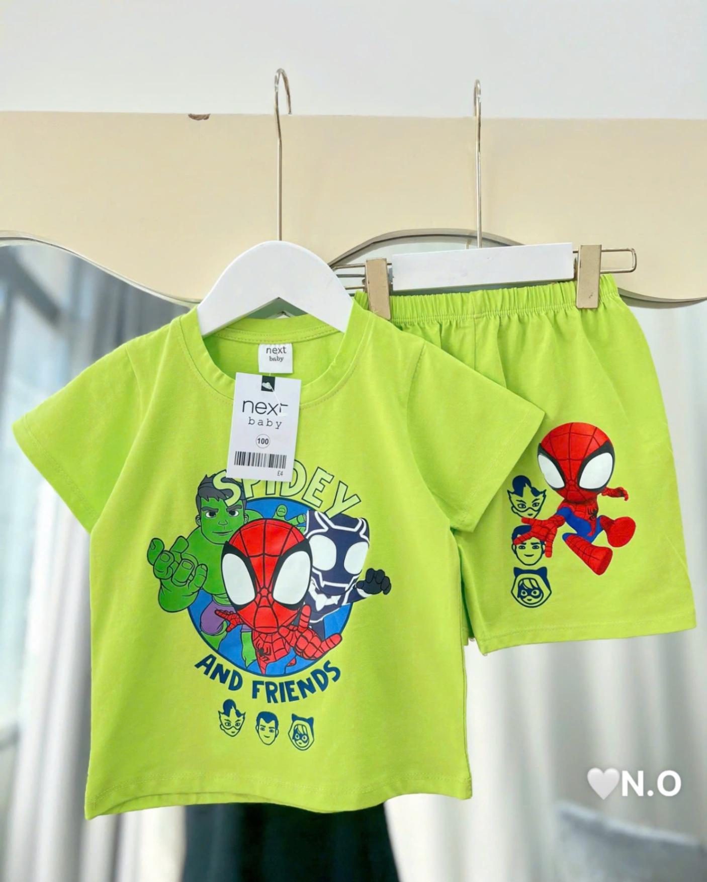 T604 - BỘ ĐÙI BÉ TRAI XANH CHUỐI NHỆN SPIDEY