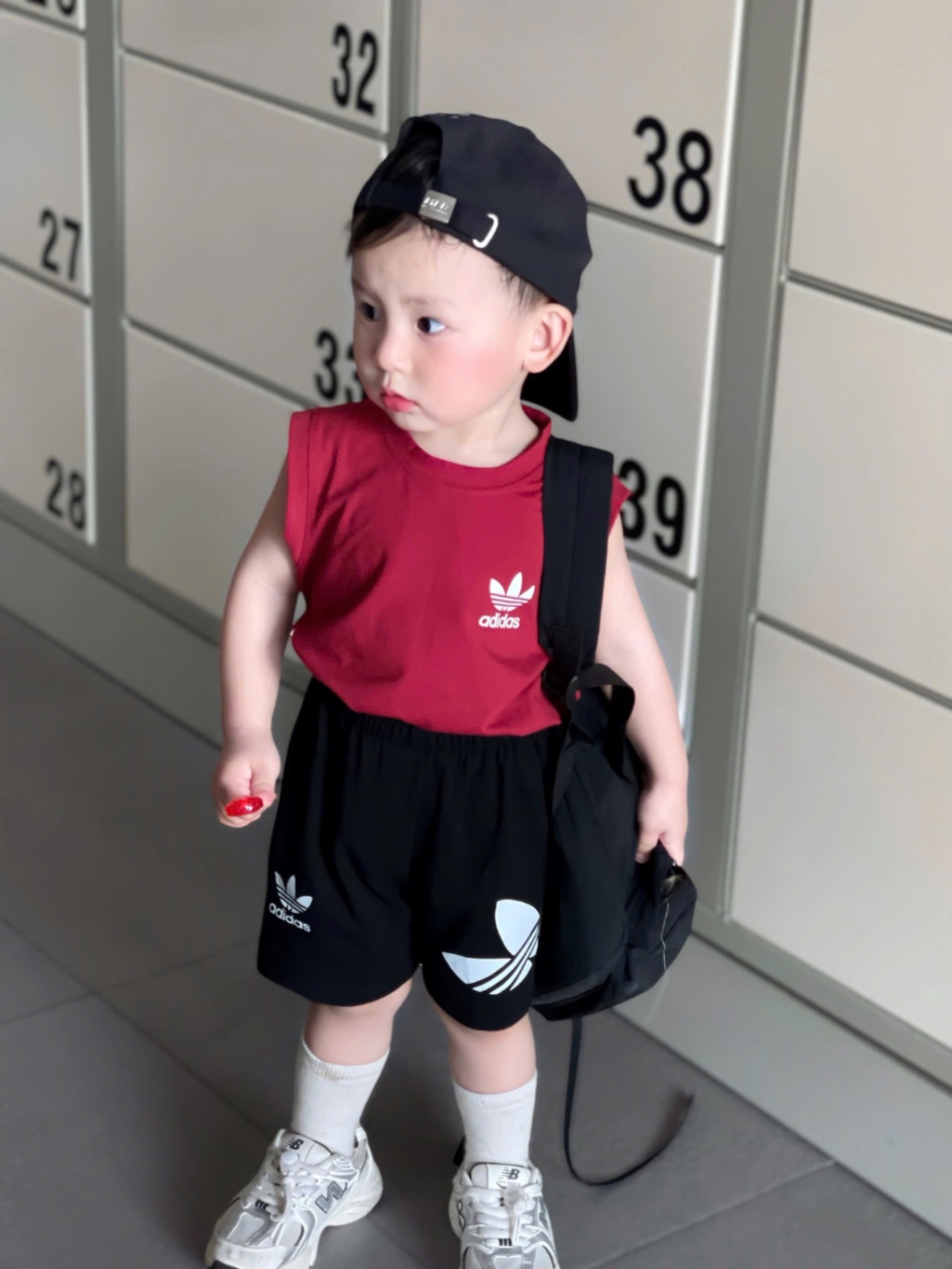 T599 - SET 2 BỘ ĐÙI BÉ TRAI BA LỖ DAS đỏ trắng