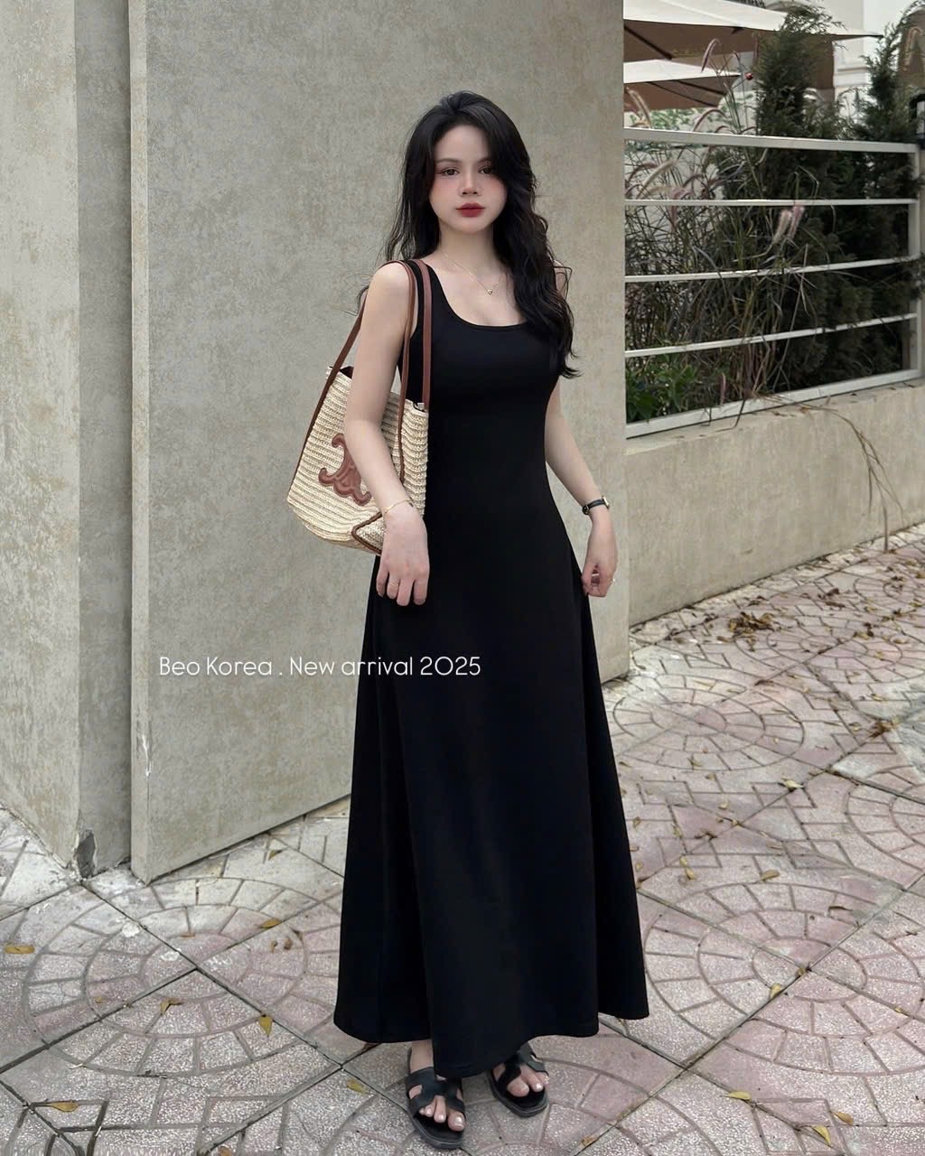 V462 - VÁY ĐEN 2S MAXI DÁNG DÀI