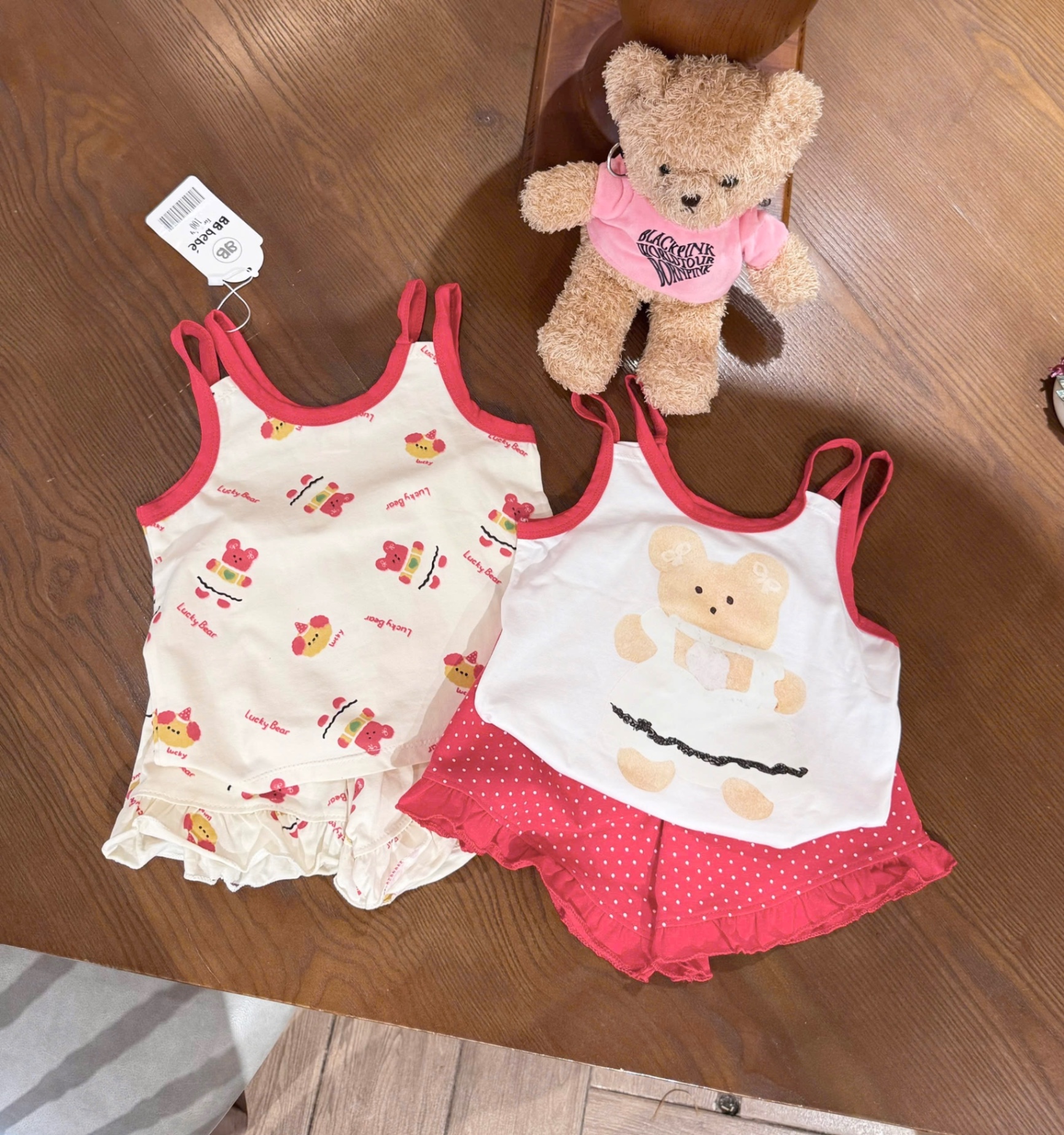 G563 - SET 2 BỘ ĐÙI BÉ GÁI 4S GẤU Lucky VIỀN BÈO